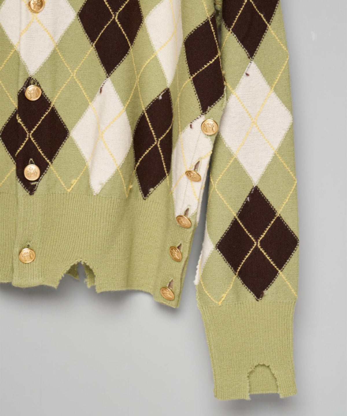 MASU/エムエーエスユー/DIAMOND SCRAPED CARDIGAN/M26H9KN003