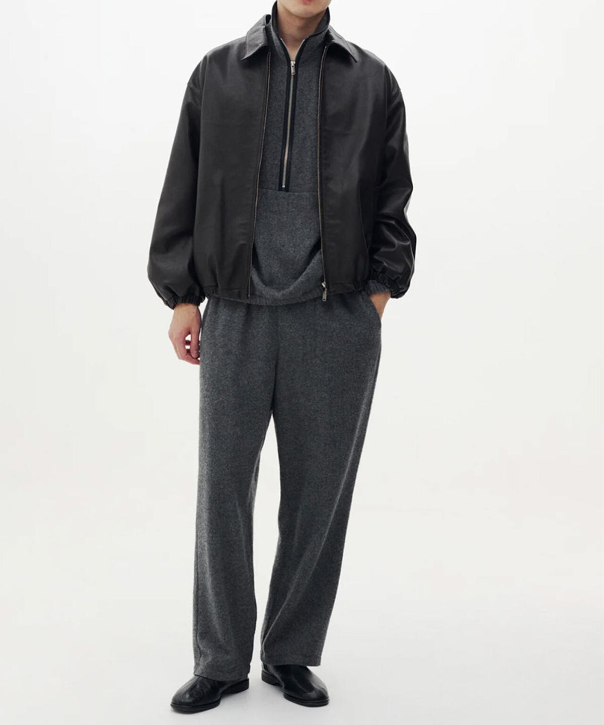 YOKE/ヨーク/Caif Leather Sports Jacket/YK26FW01306B