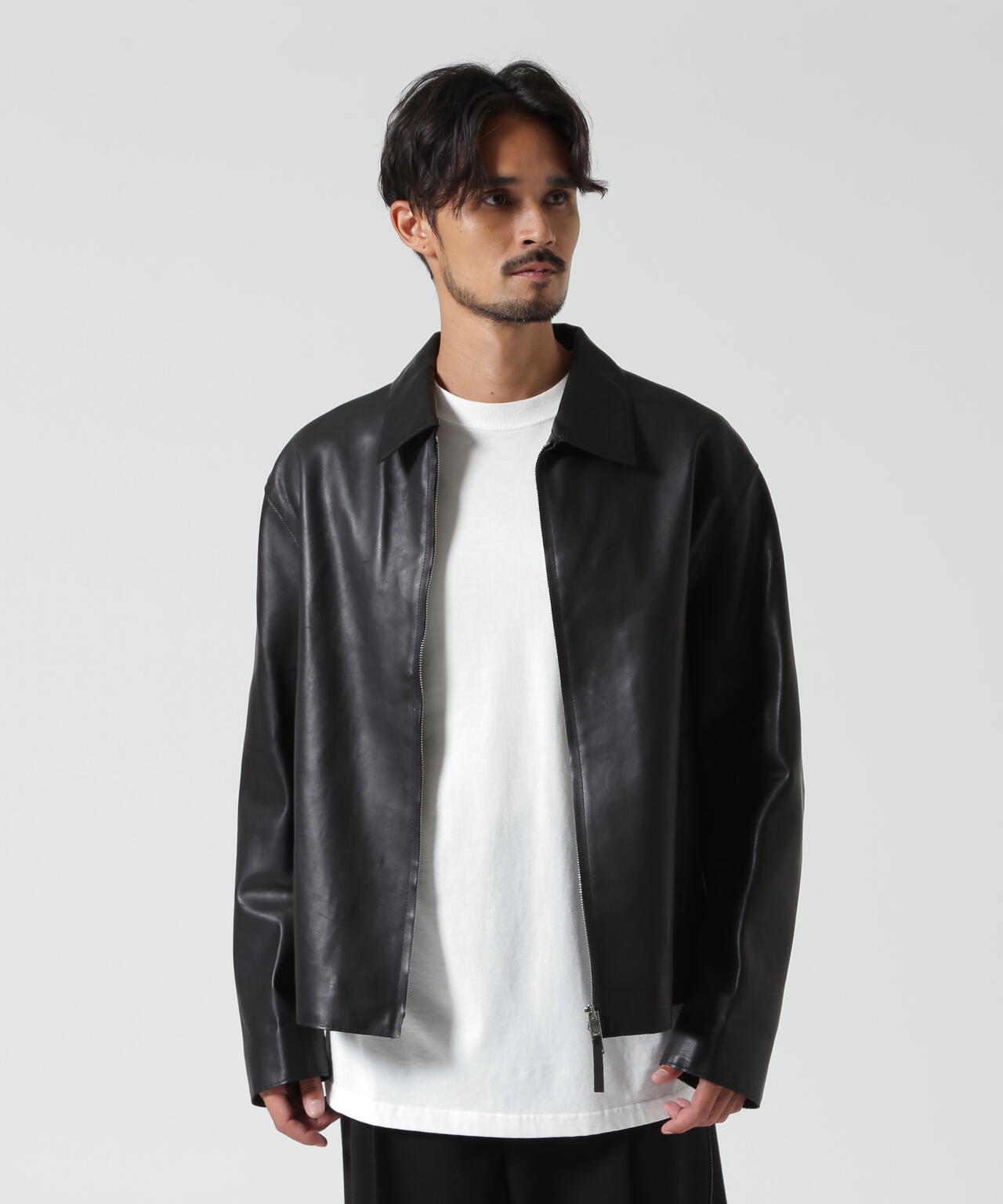 YOKE/ヨーク/Calf Nappa Leather Minimal Blouson/YK26FW01308B
