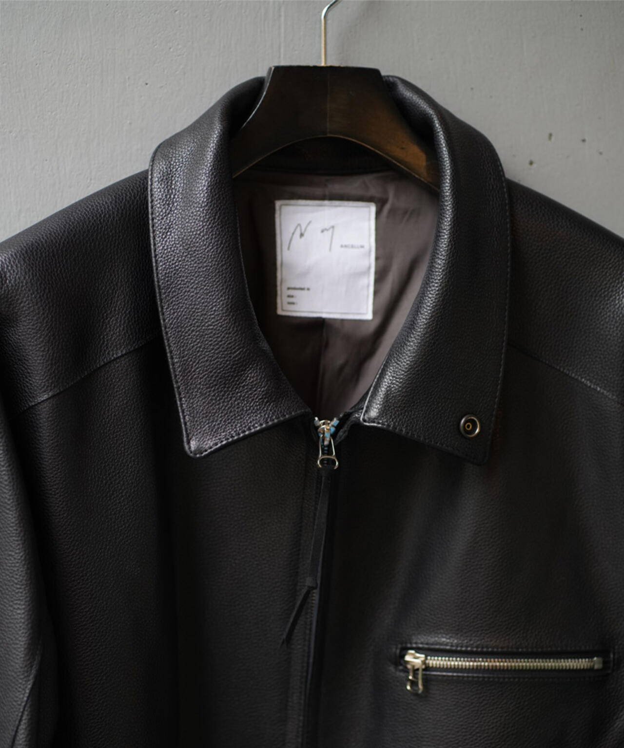 ANCELLM×GARDEN/アンセルム×ガーデン/COWHIDE ZIP UP JACKET/ANC-GRD
