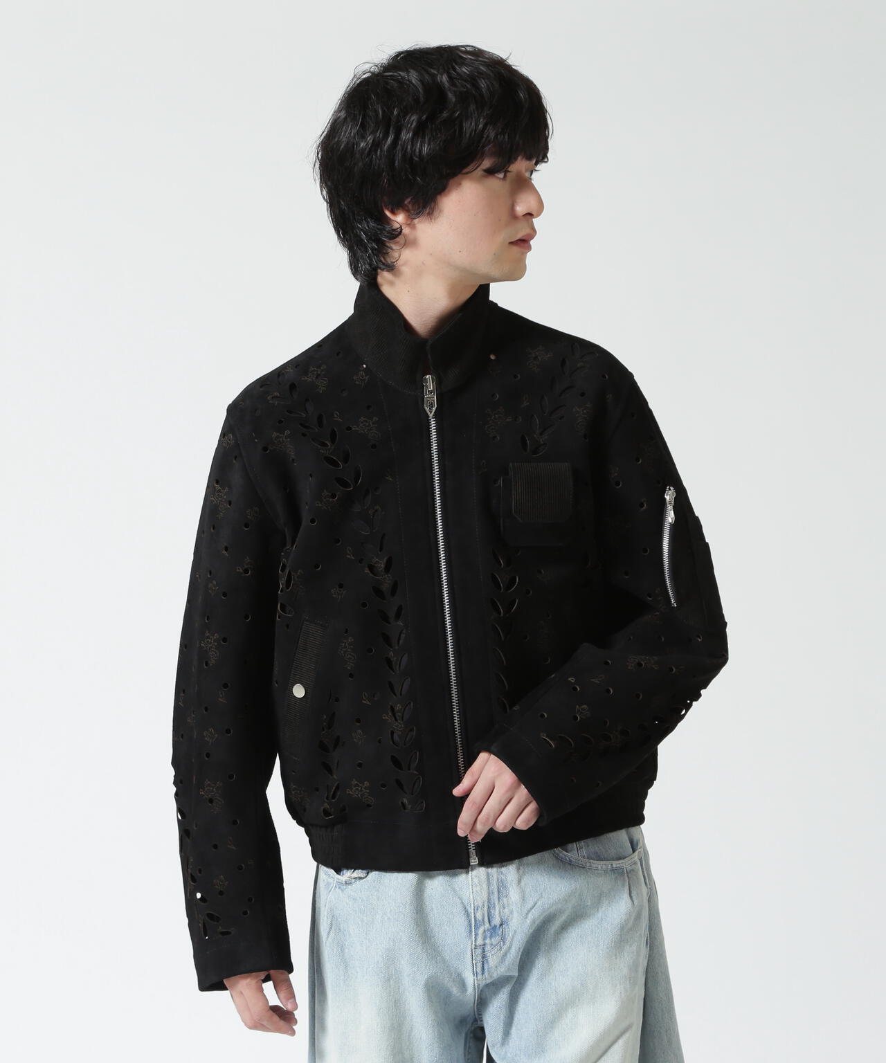 MASU/エムエーエスユー/IVY HOLE LEATHER FLIGHT JACKET/M26H9BL005