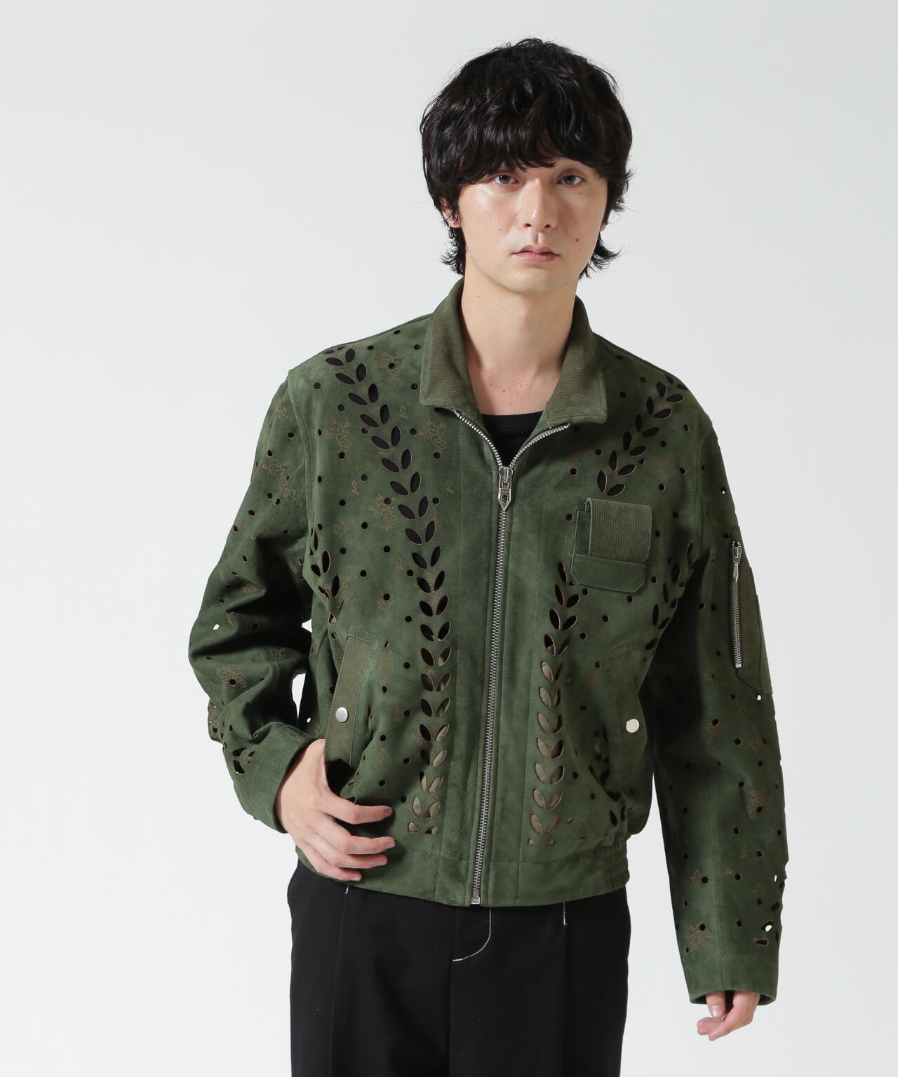 MASU/エムエーエスユー/IVY HOLE LEATHER FLIGHT JACKET/M26H9BL005