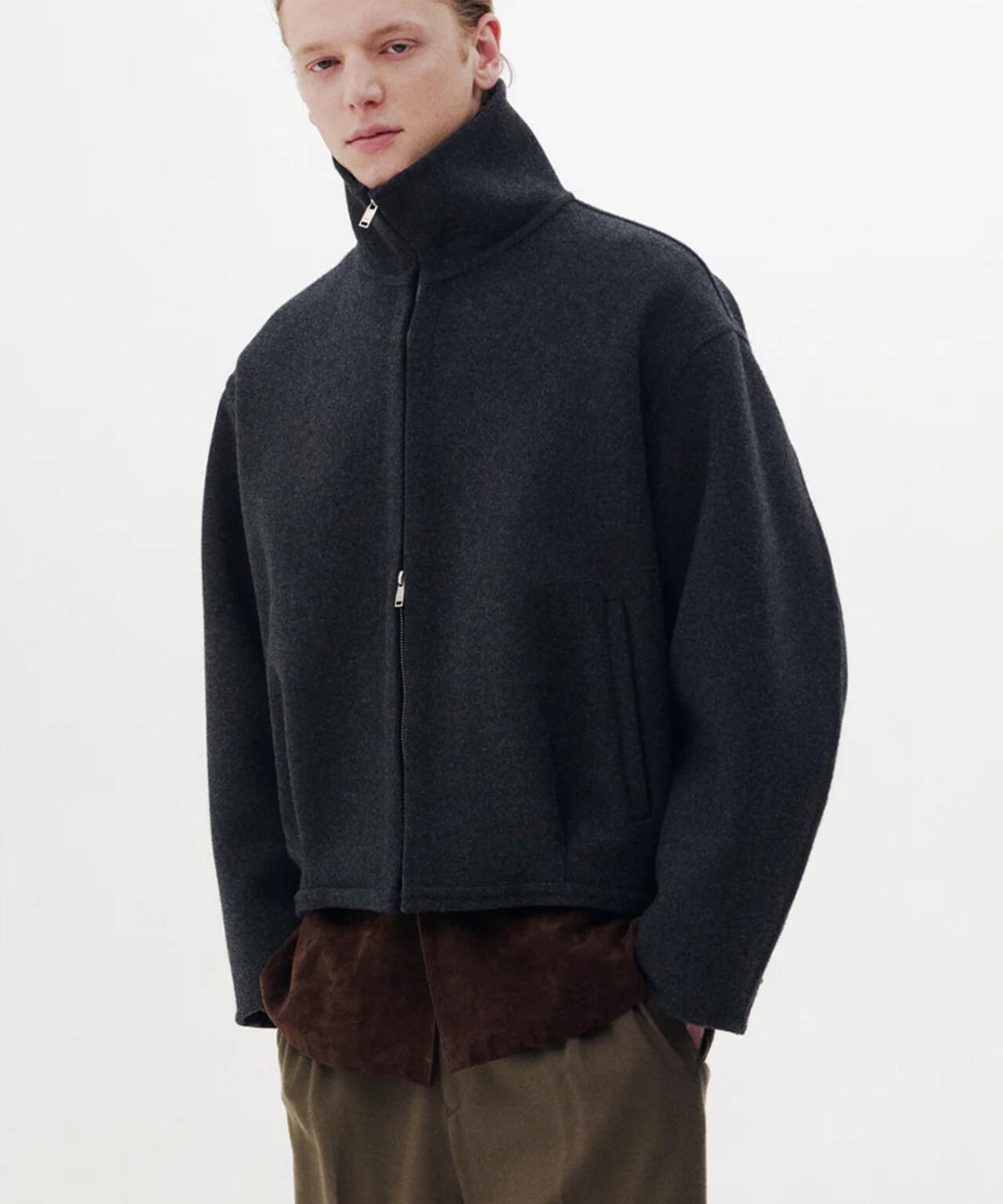 YOKE/ヨーク/Wool Cashmere Balloon Silhouette Blouson/YK26FW01318B
