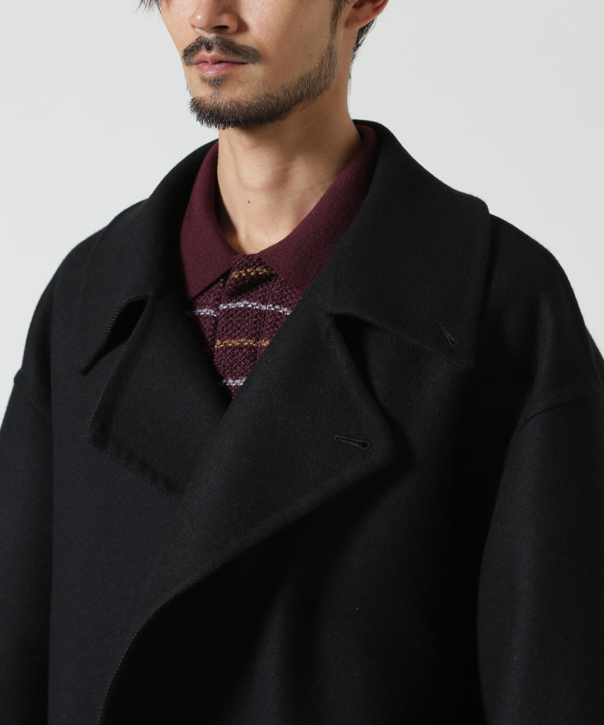 YOKE/ヨーク/Wool Cashmere Double Breasted Rever Coat/YK26FW01317C