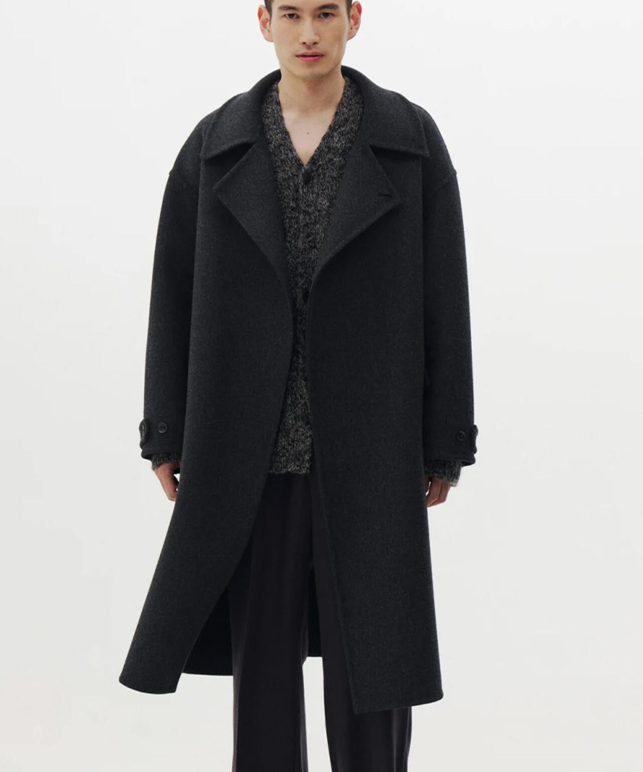 YOKE/ヨーク/Wool Cashmere Double Breasted Rever Coat/YK26FW01317C