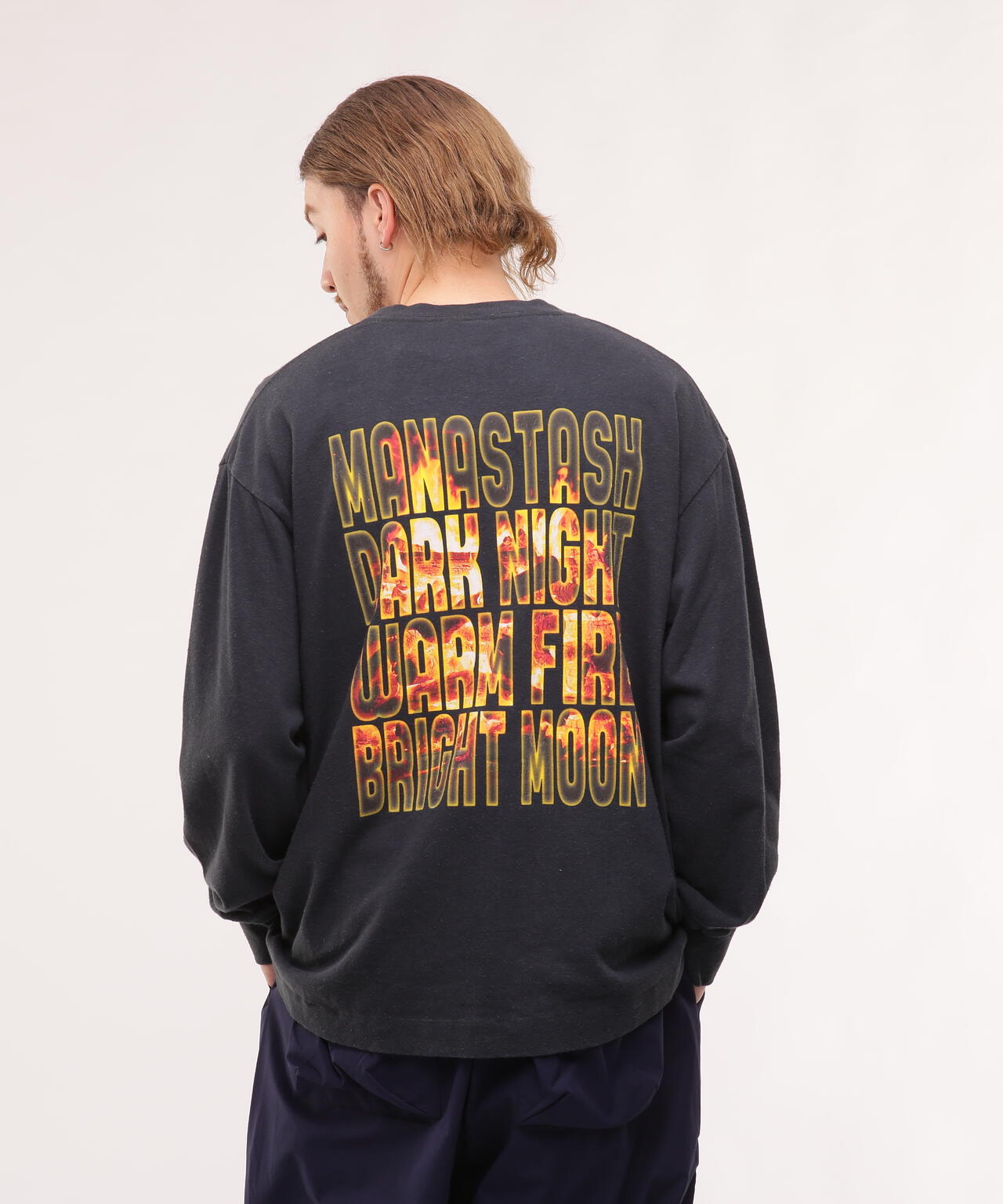 MANASTASH/マナスタッシュ/HEMP L/S TEE DARK NIGHT