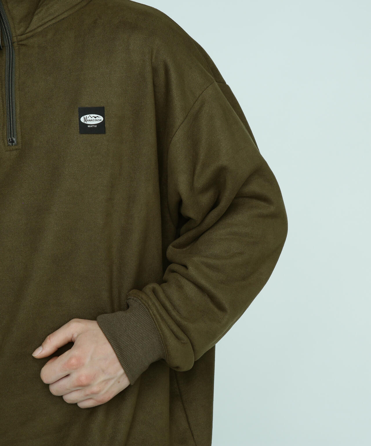 MANASTASH/マナスタッシュ/LODGE HALF ZIP SWEAT/ロッジハーフジップ