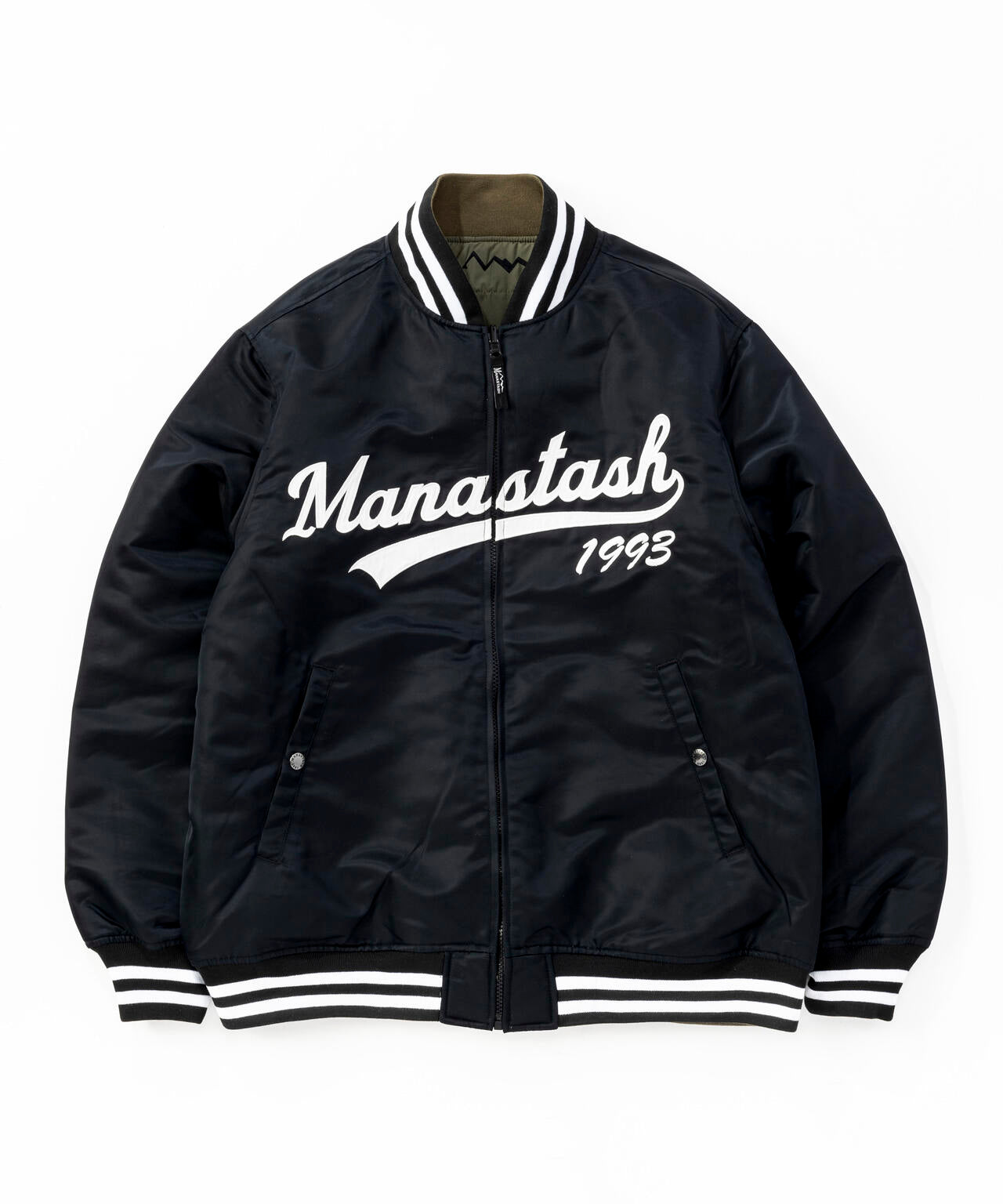 MANASTASH リバーシブルジャケット MANASTASH/REVERSIBLE NYLON VARSITY JACKET | MANASTASH（マナ