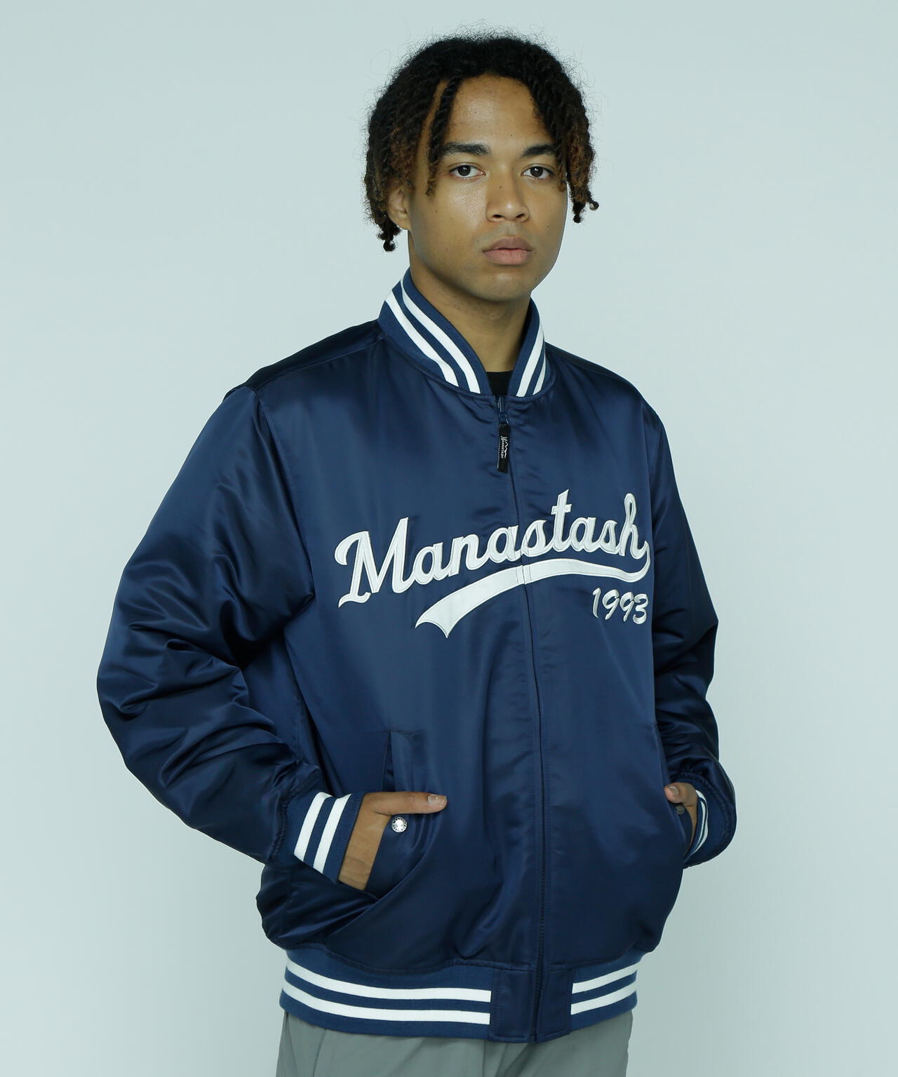 MANASTASH リバーシブルジャケット MANASTASH/REVERSIBLE NYLON VARSITY JACKET | MANASTASH（マナ