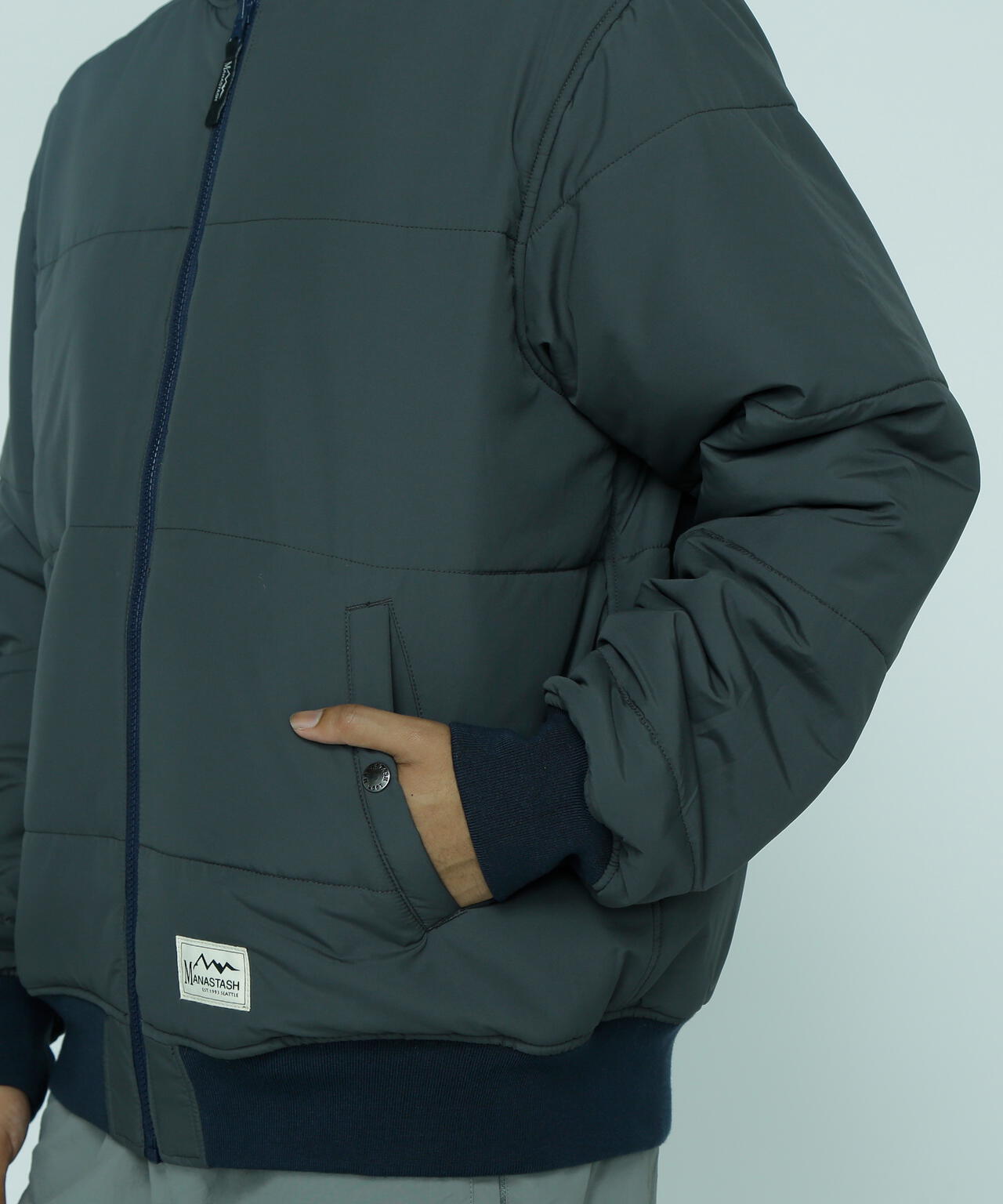 MANASTASH/REVERSIBLE NYLON VARSITY JACKET | MANASTASH（マナ