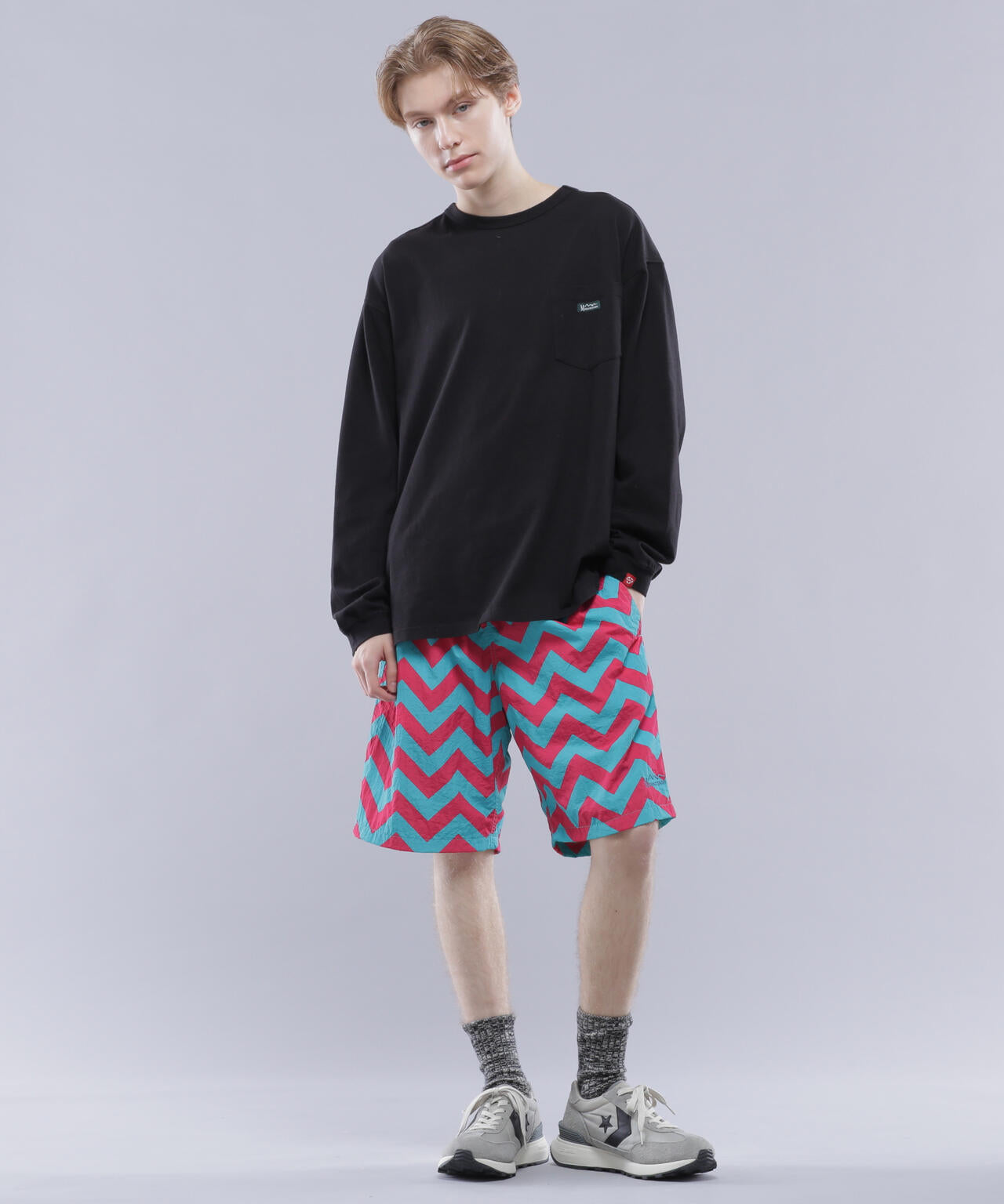 MANASTASH/マナスタッシュ/ZG COLOR SHORTS/ジグザクカラーショーツ