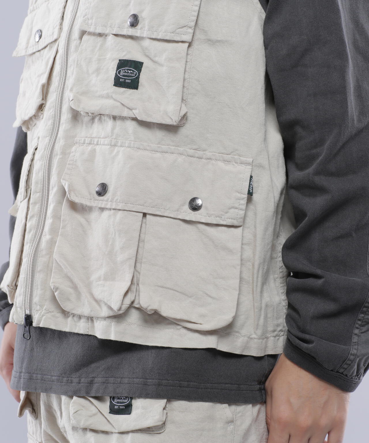 MANASTASH/マナスタッシュ/HEMP POP VEST/ヘンプポップベスト