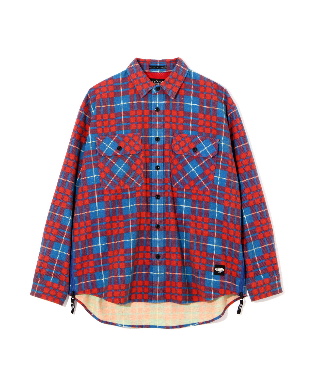 マナスタッシュ（Manastash）/MANASTASH／マナスタッシュ／PATCHED FLANNEL SHIRT／フランネルシャツ MANASTASH/マナスタッシュ/ZIP FLANNEL SHIRTS/ジップフランネルシャツ