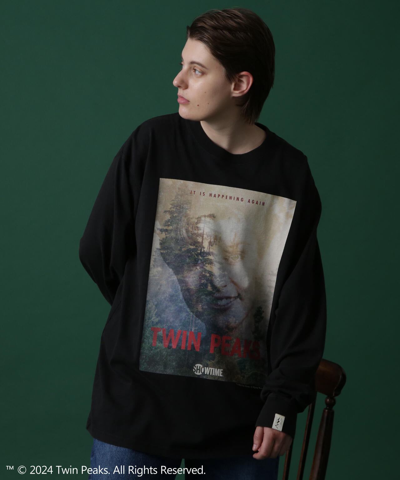 マナスタッシュ MANASTASH ツインピークス ロンT 黒 MANASTASH/マナスタッシュ/TWIN PEAKS L/S TEE 02 | MANASTASH
