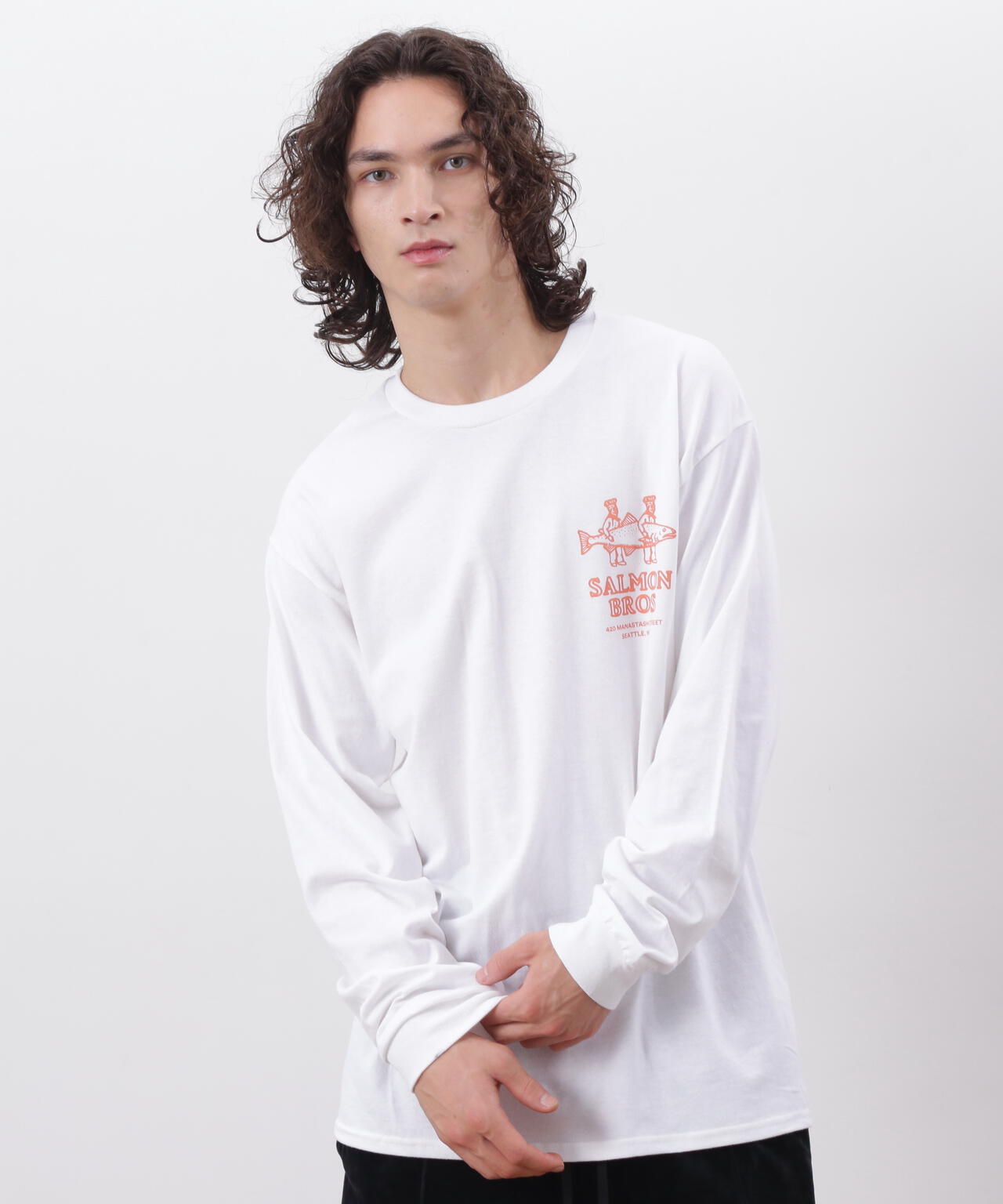 マナスタッシュ MANASTASH 長袖 Tシャツ ロング スリーブ 無地