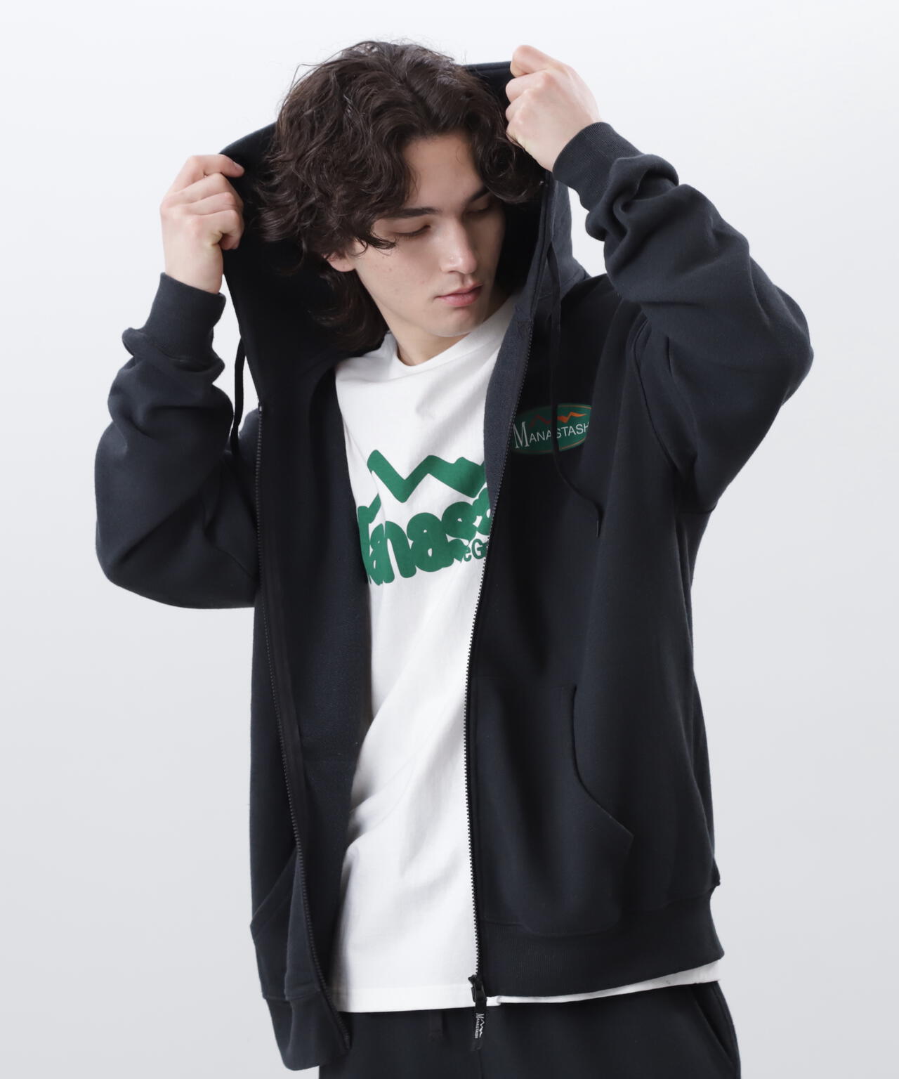 アナコンダ × MANASTASH タイダイ プルオーバーパーカー MANASTASH/マナスタッシュ/CASCADE HOODIE ORIGINAL LOGO | MANASTASH