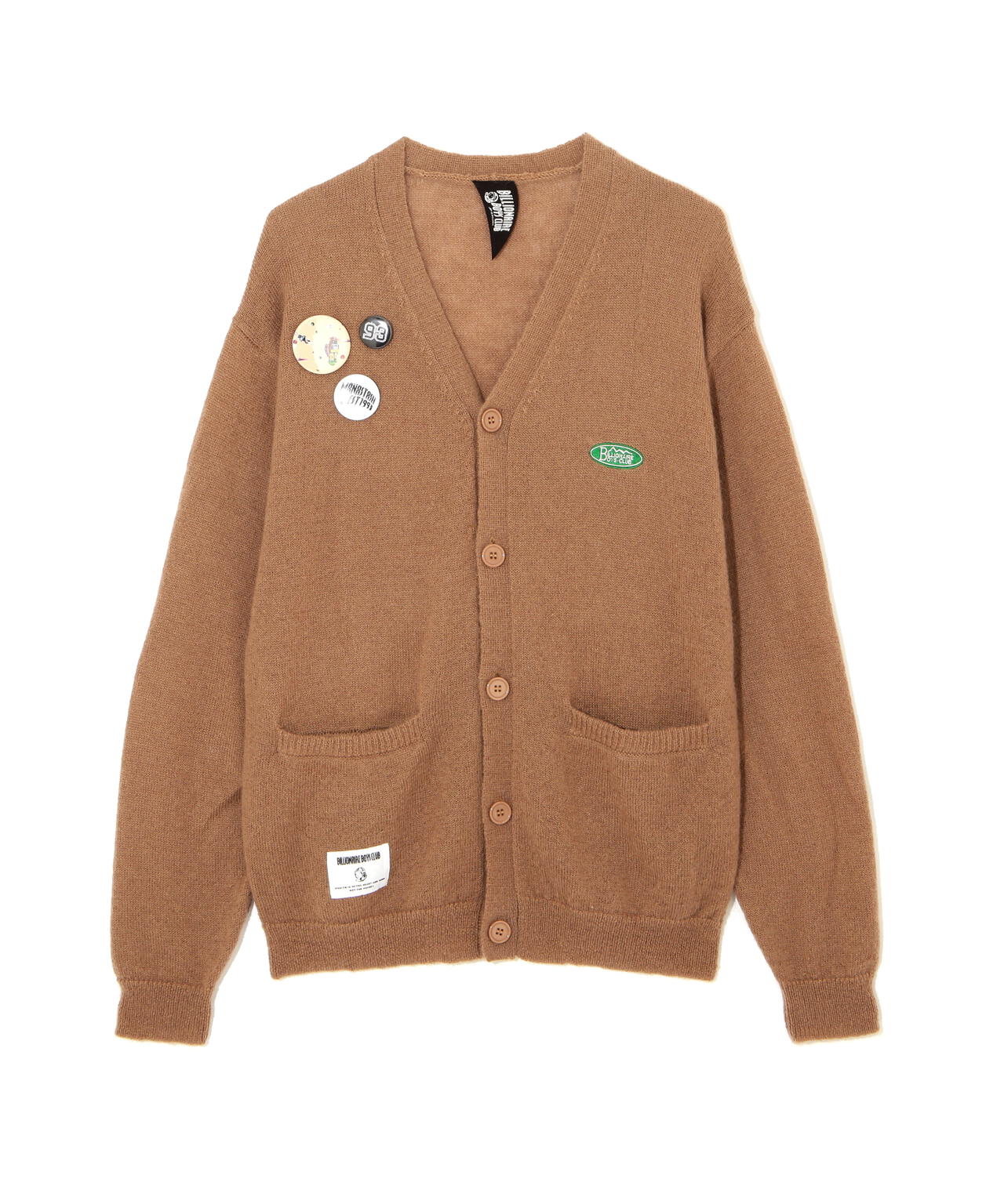 BILLIONAIRE BOYS CLUB/MOHAIR CARDIGAN WITH BADGE | MANASTASH（マナ