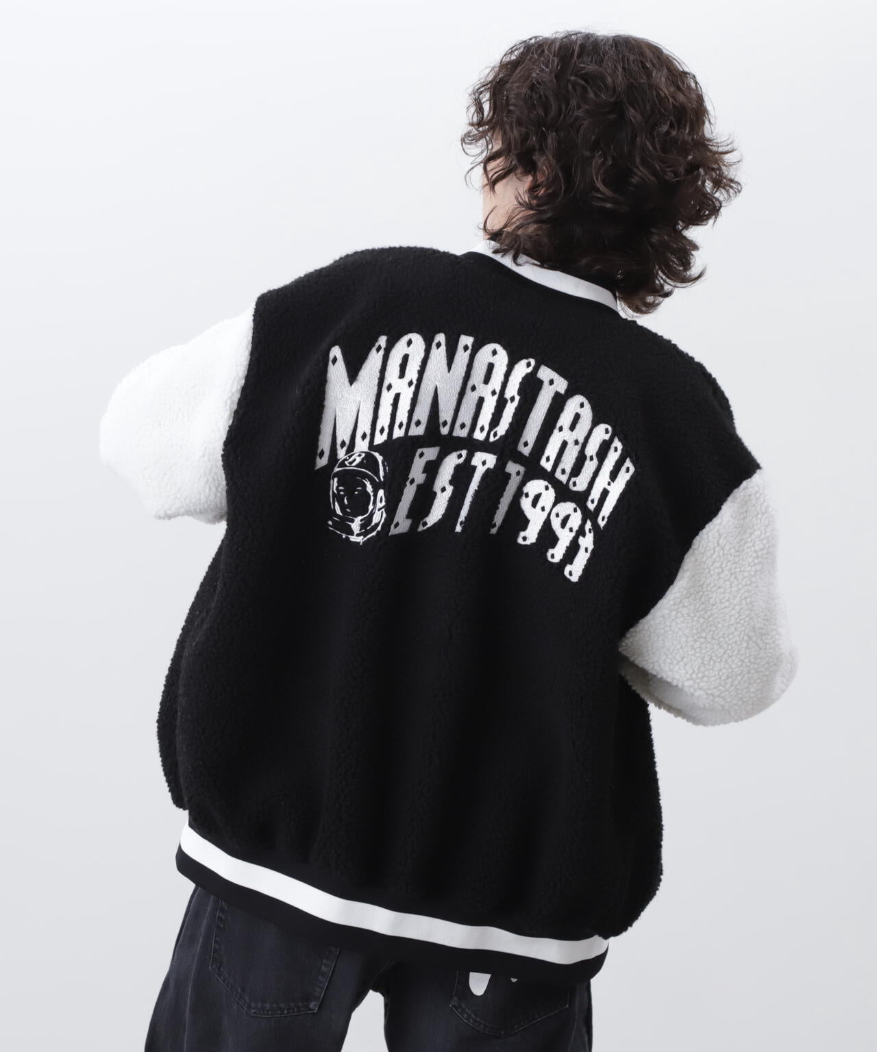BILLIONAIRE BOYS CLUB/BOA VARSITYJACKET WITH BADG | MANASTASH 