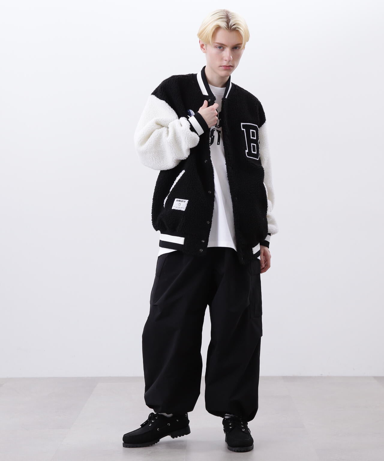 BILLIONAIRE BOYS CLUB/BOA VARSITYJACKET WITH BADG | MANASTASH 