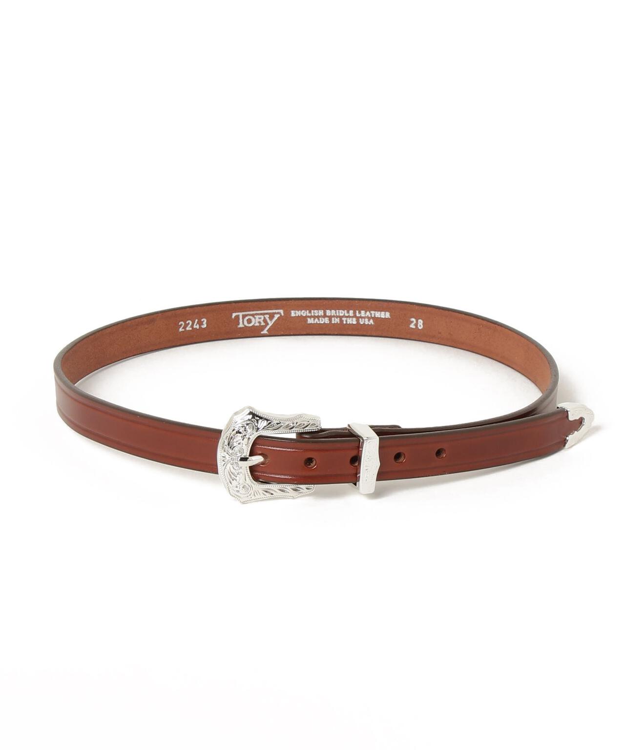TORY LEATHER/3/4inch 3-Piece SilverBuckle SetBelt | MANASTASH