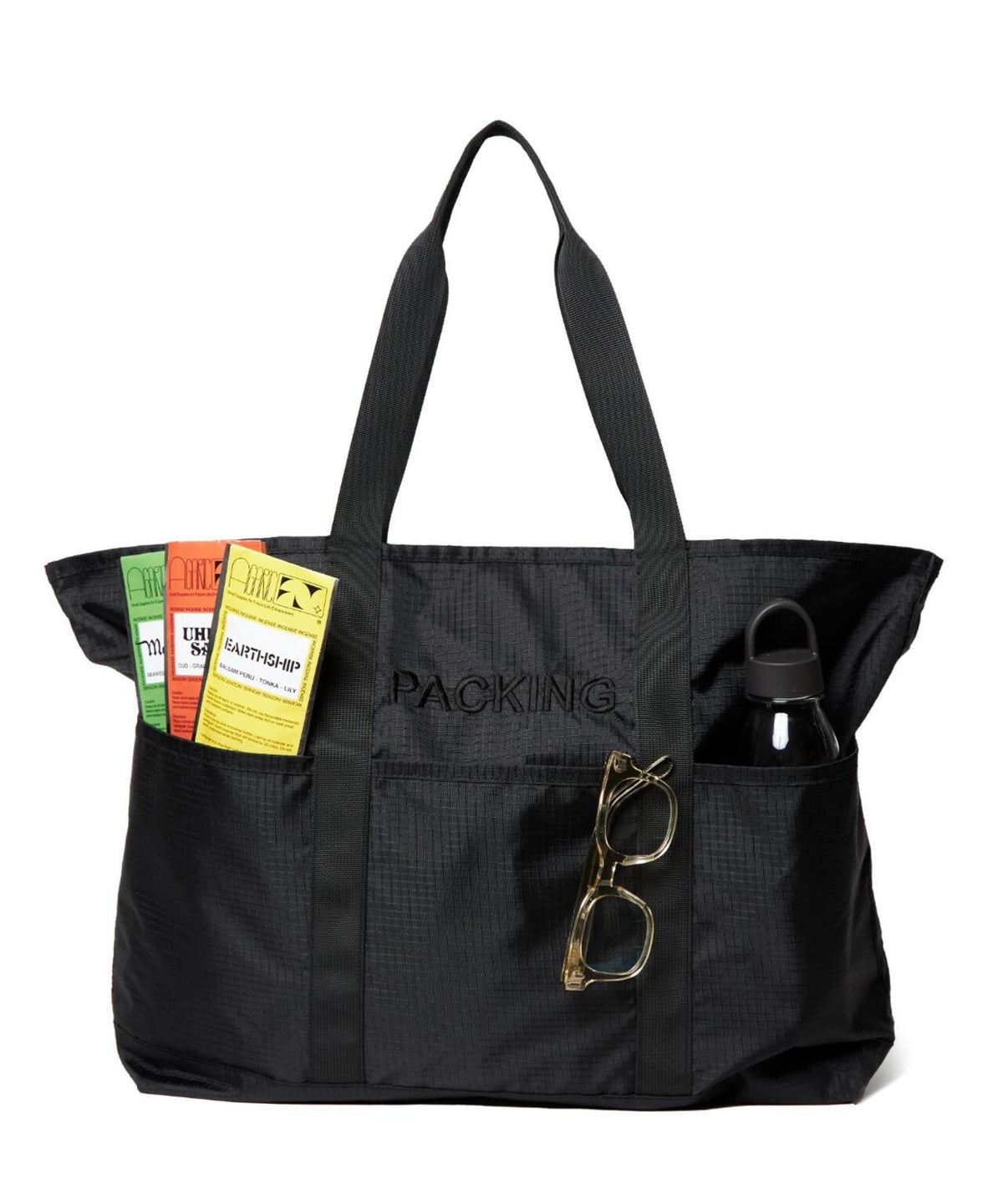PACKING/パッキング/RIP STOP 5P UTILITY TOTE BLACK | MANASTASH 