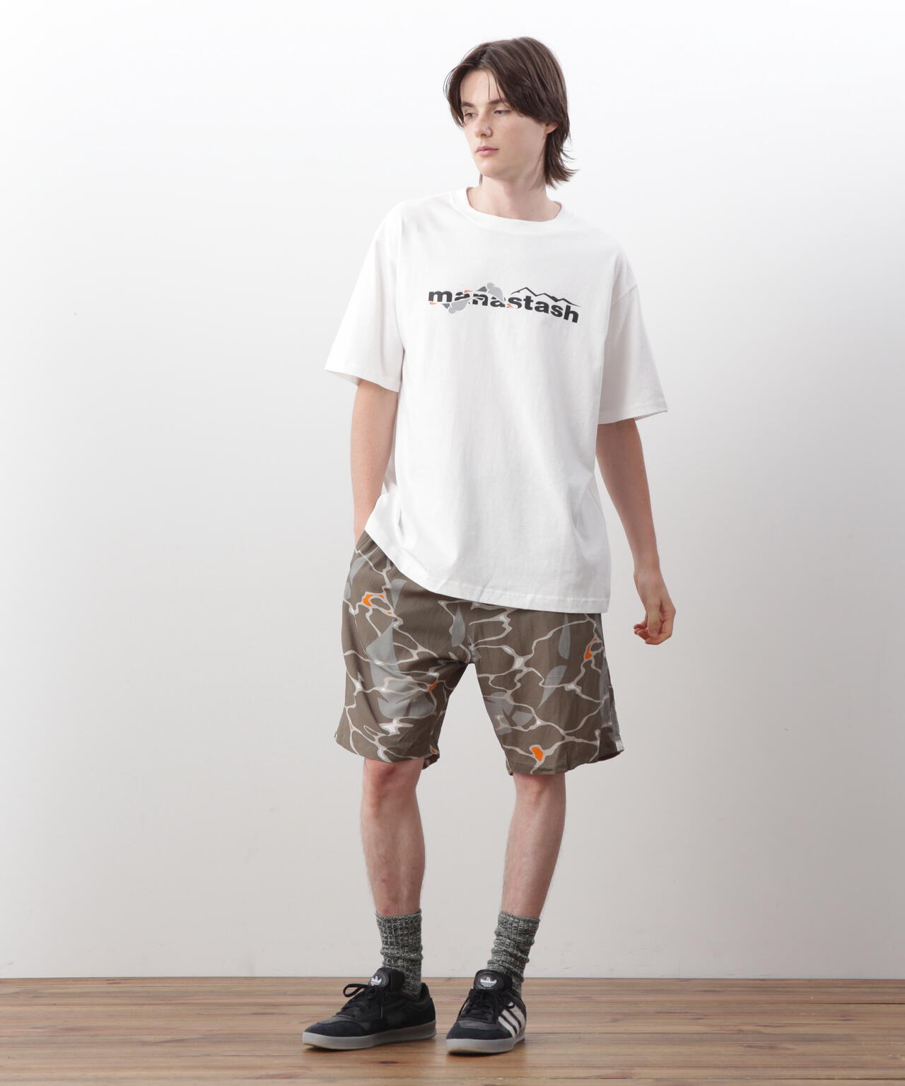MANASTASH/マナスタッシュ/MHAK LOGO  TEE