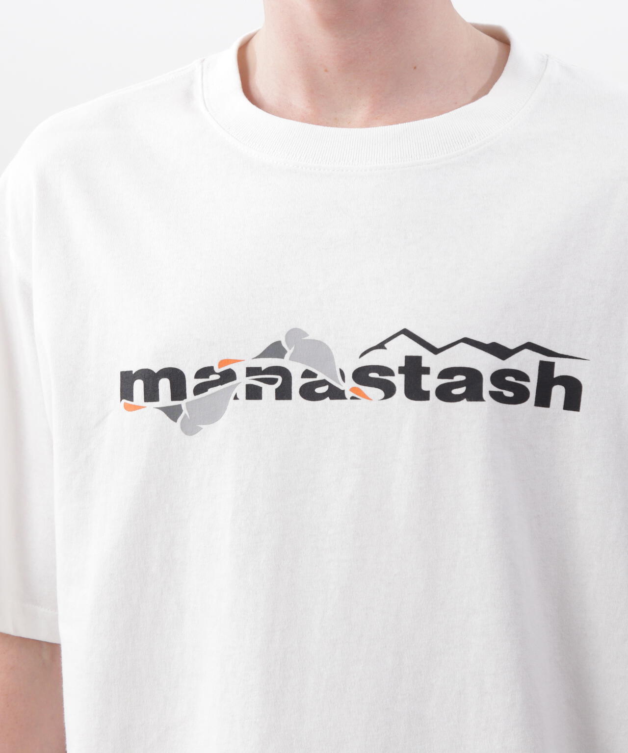 MANASTASH/マナスタッシュ/MHAK LOGO  TEE