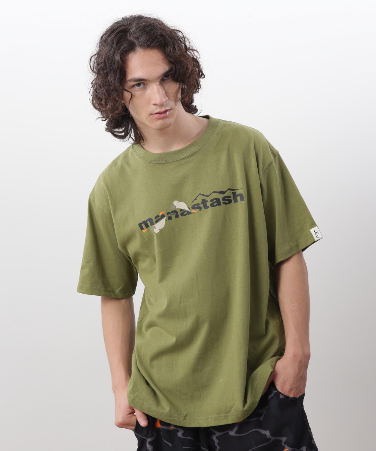 MANASTASH/マナスタッシュ/MHAK LOGO  TEE