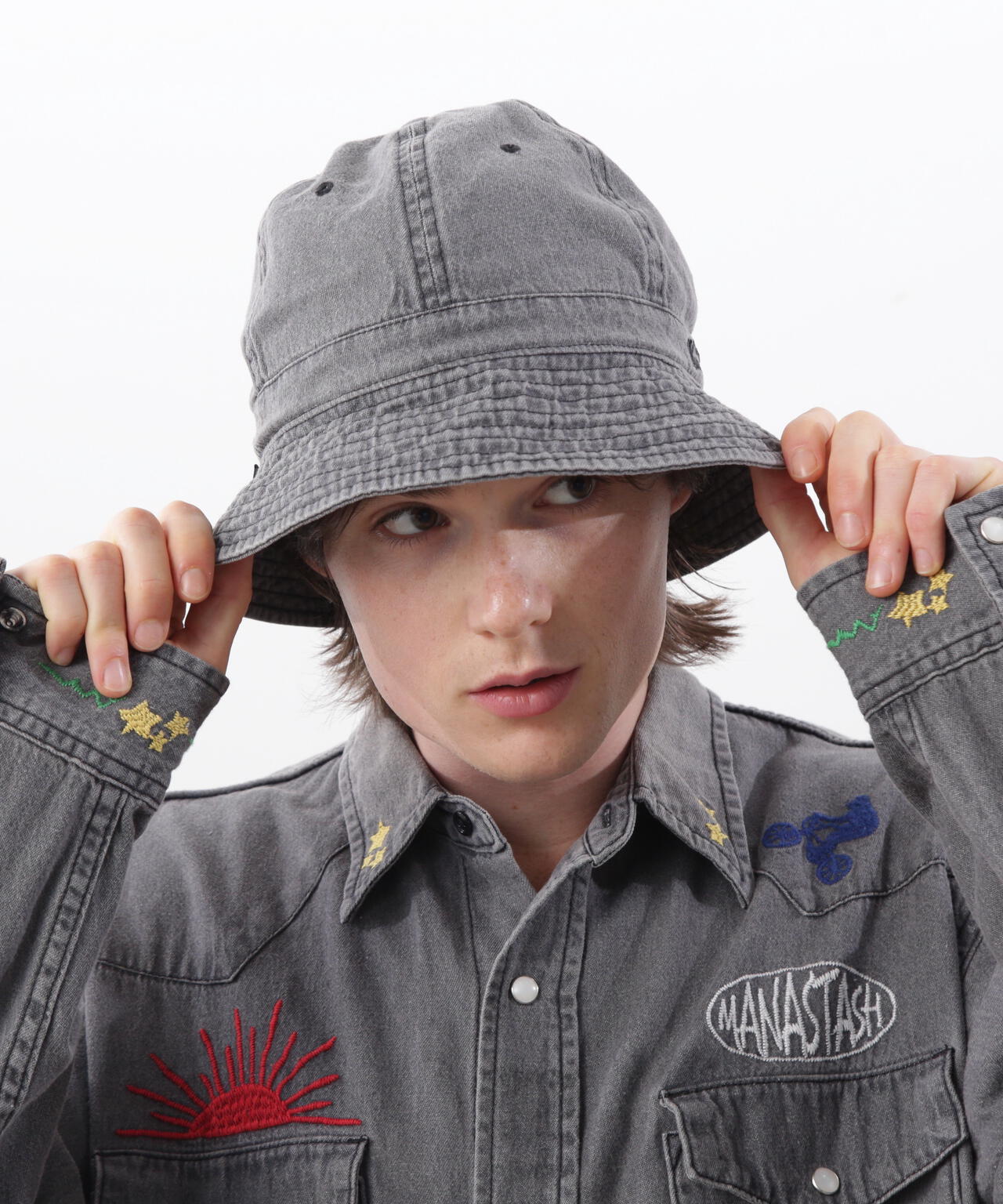 マナスタッシュ MANASTASH/マナスタッシュ/WASHED DENIM HAT/ウォッシュド