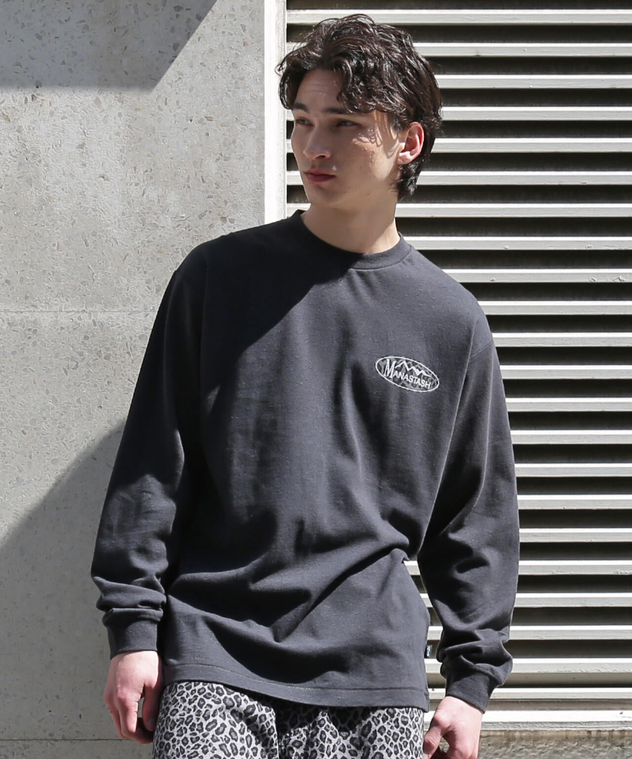 マナスタッシュ（Manastash）/MANASTASH／マナスタッシュ／HEMP L／S TEE LEOPARD LOGO MANASTASH/マナスタッシュ/HEMP L/S TEE LEOPARD LOGO | MANASTASH