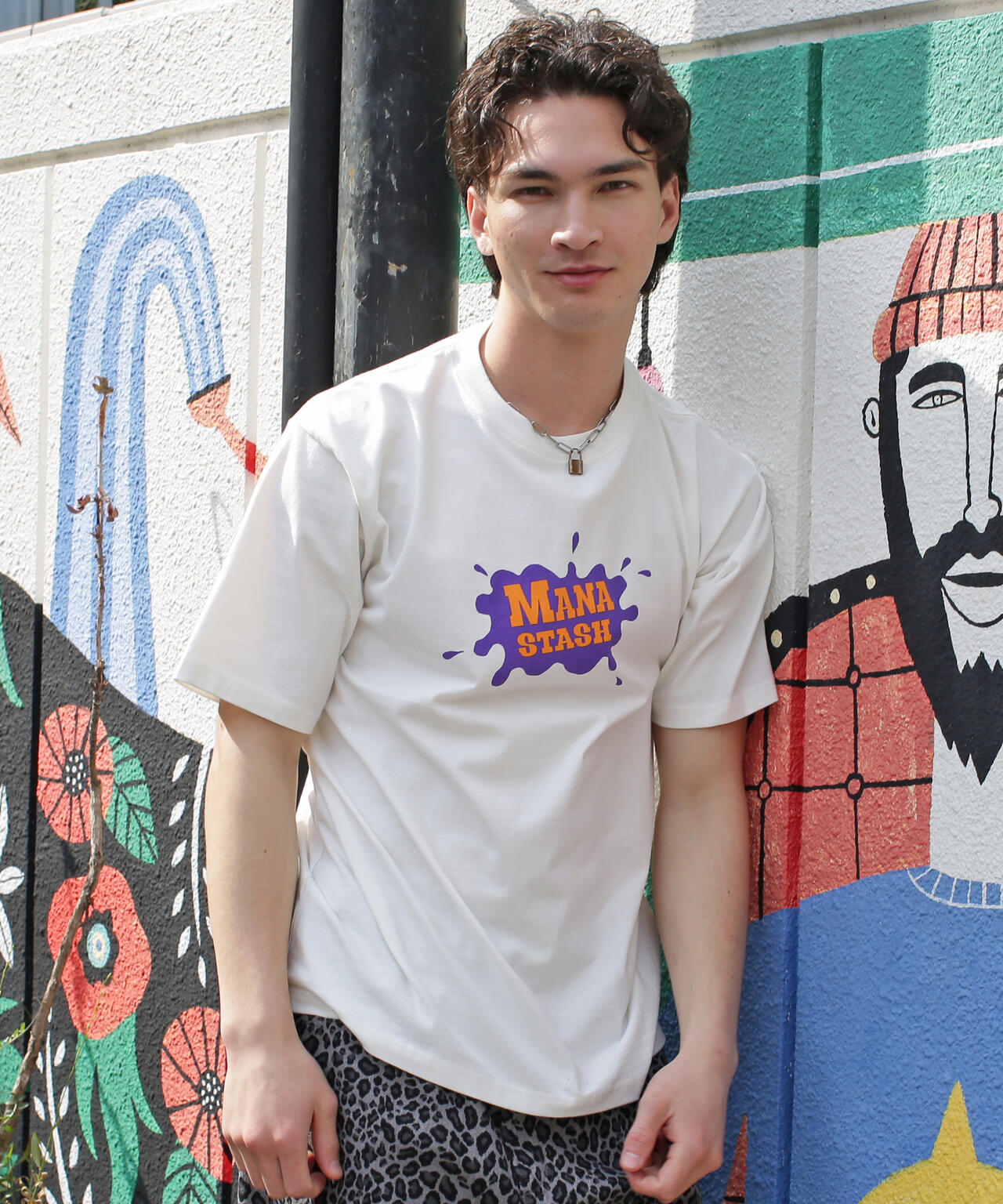 MANASTASH/マナスタッシュ/PUMICE TEE CEREAL
