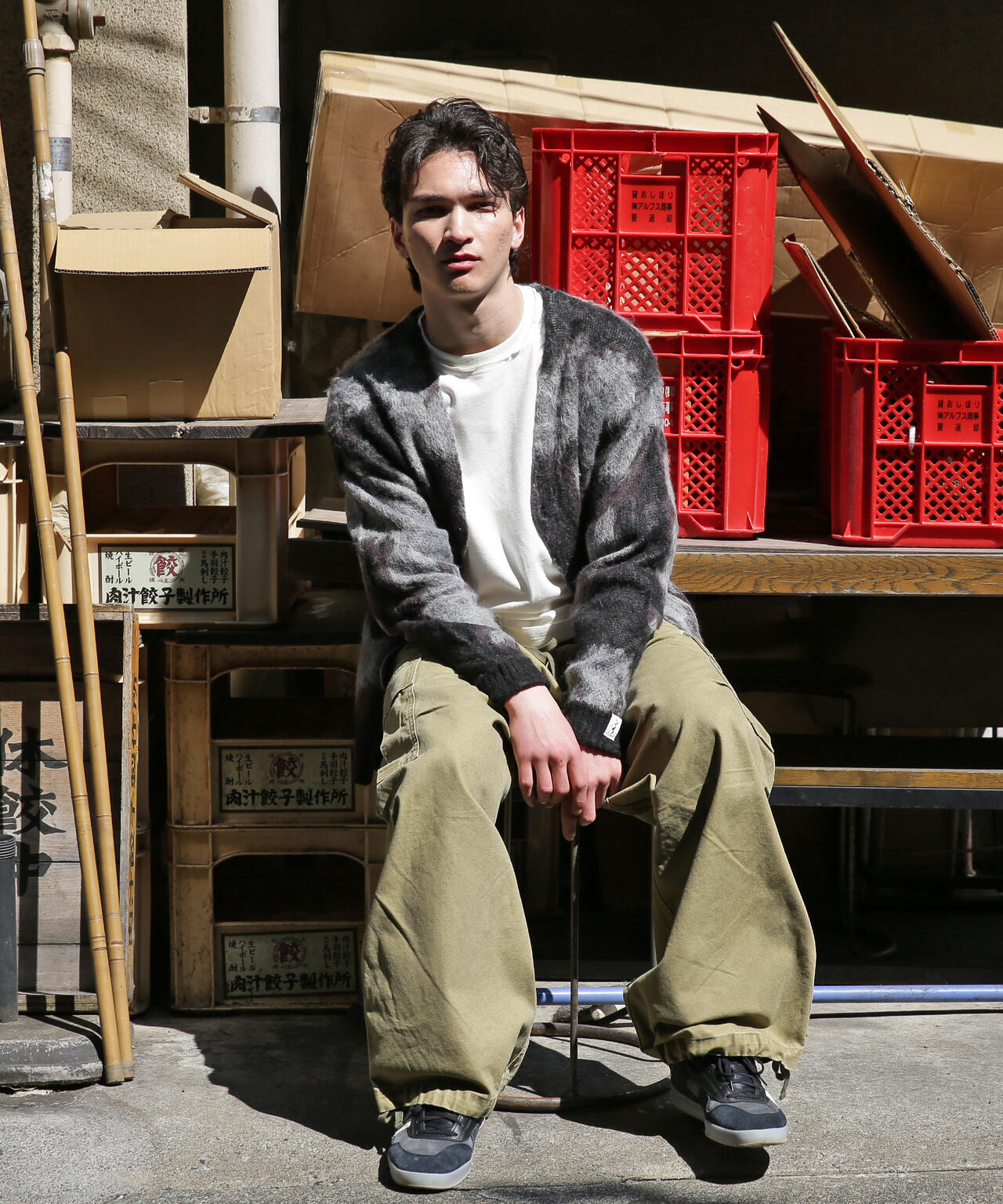 MANASTASH/マナスタッシュ/BLURRY JAQUARD CARDIGAN | MANASTASH（マナ