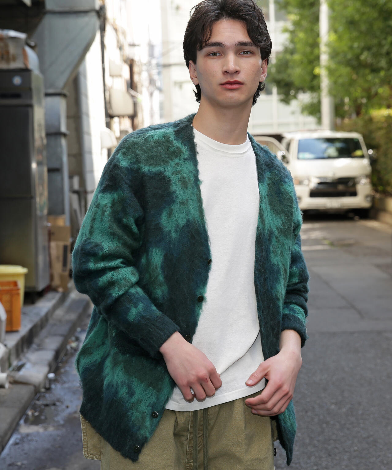 MANASTASH/マナスタッシュ/BLURRY JAQUARD CARDIGAN | MANASTASH（マナ