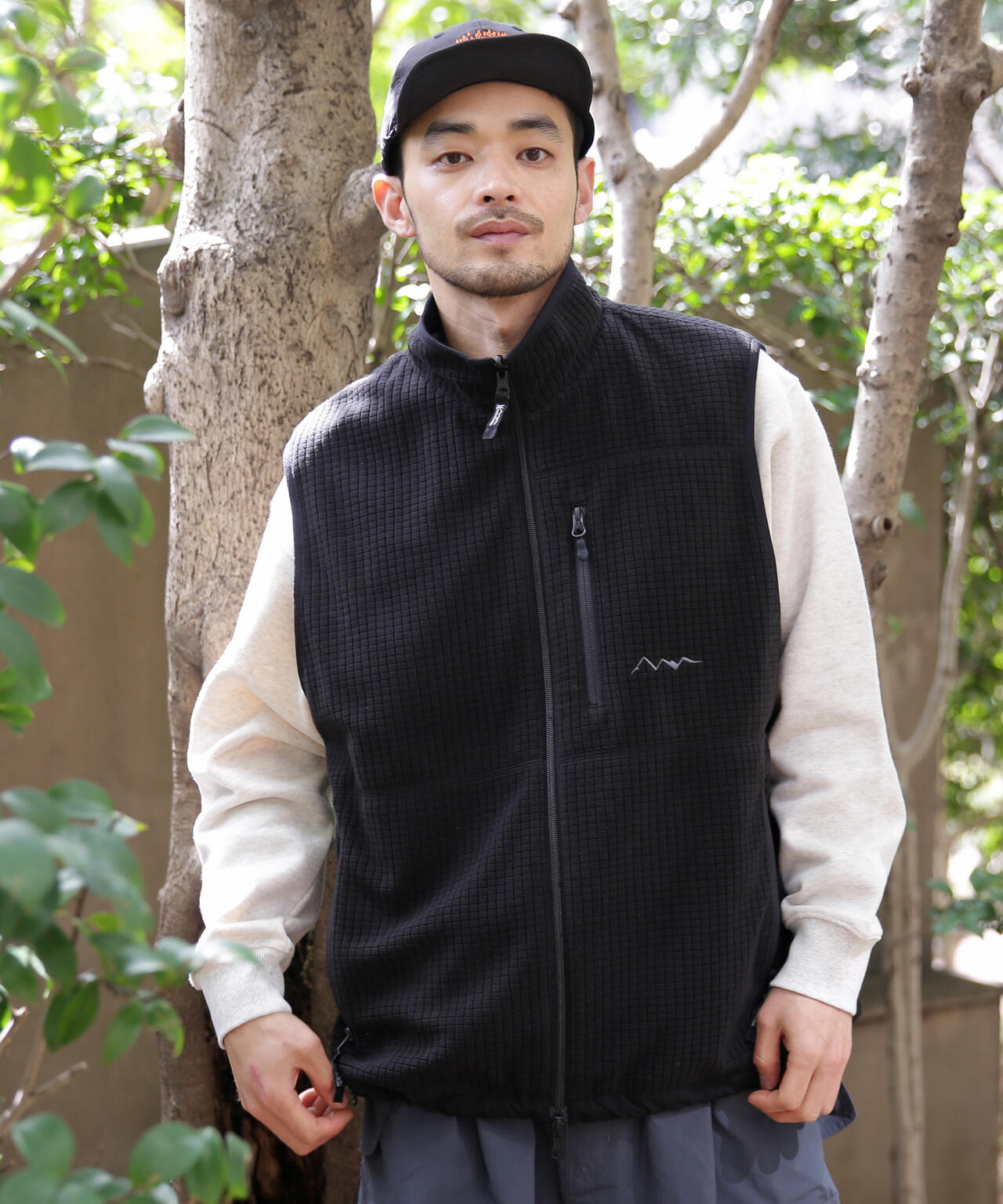 MANASTASH/マナスタッシュ/GRID FLEECE REVERSIBLE VEST | MANASTASH