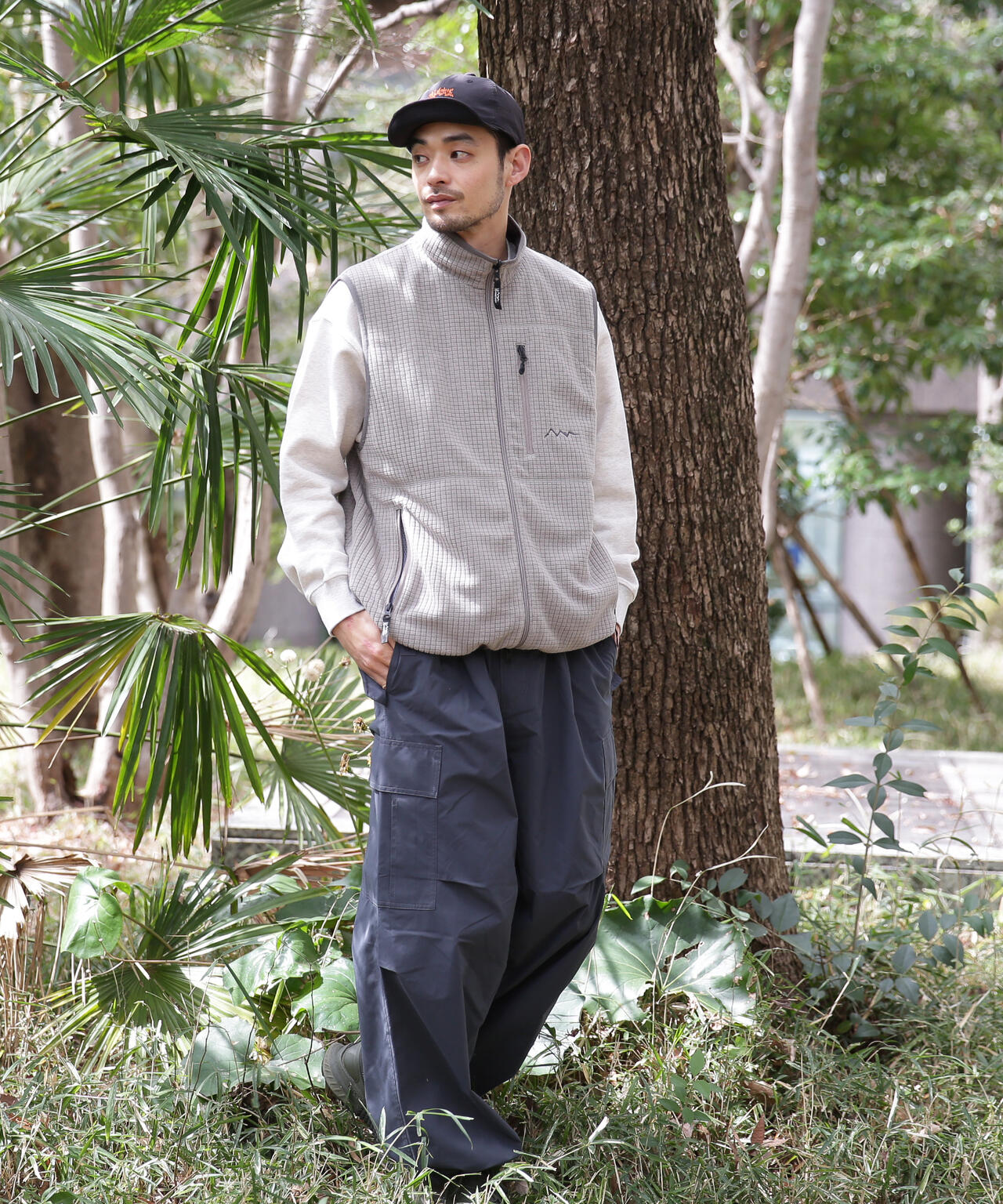 MANASTASH/マナスタッシュ/GRID FLEECE REVERSIBLE VEST | MANASTASH