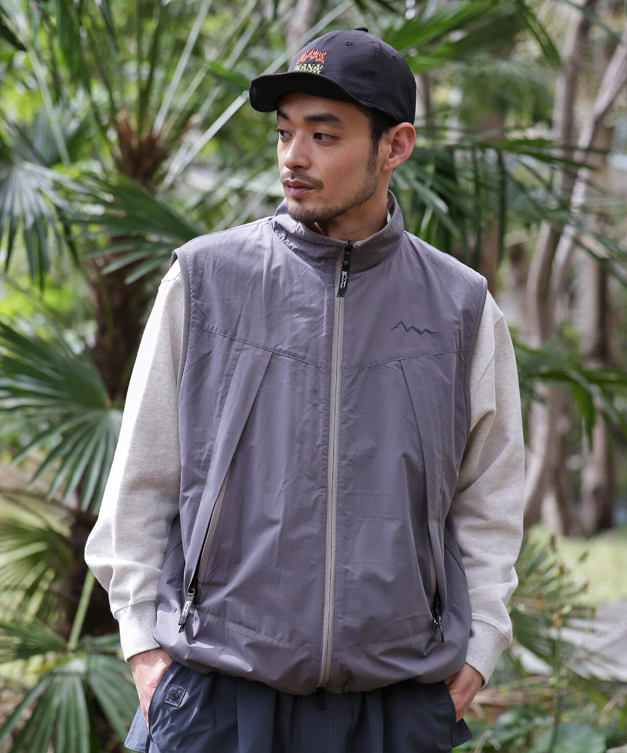 MANASTASH/マナスタッシュ/GRID FLEECE REVERSIBLE VEST | MANASTASH