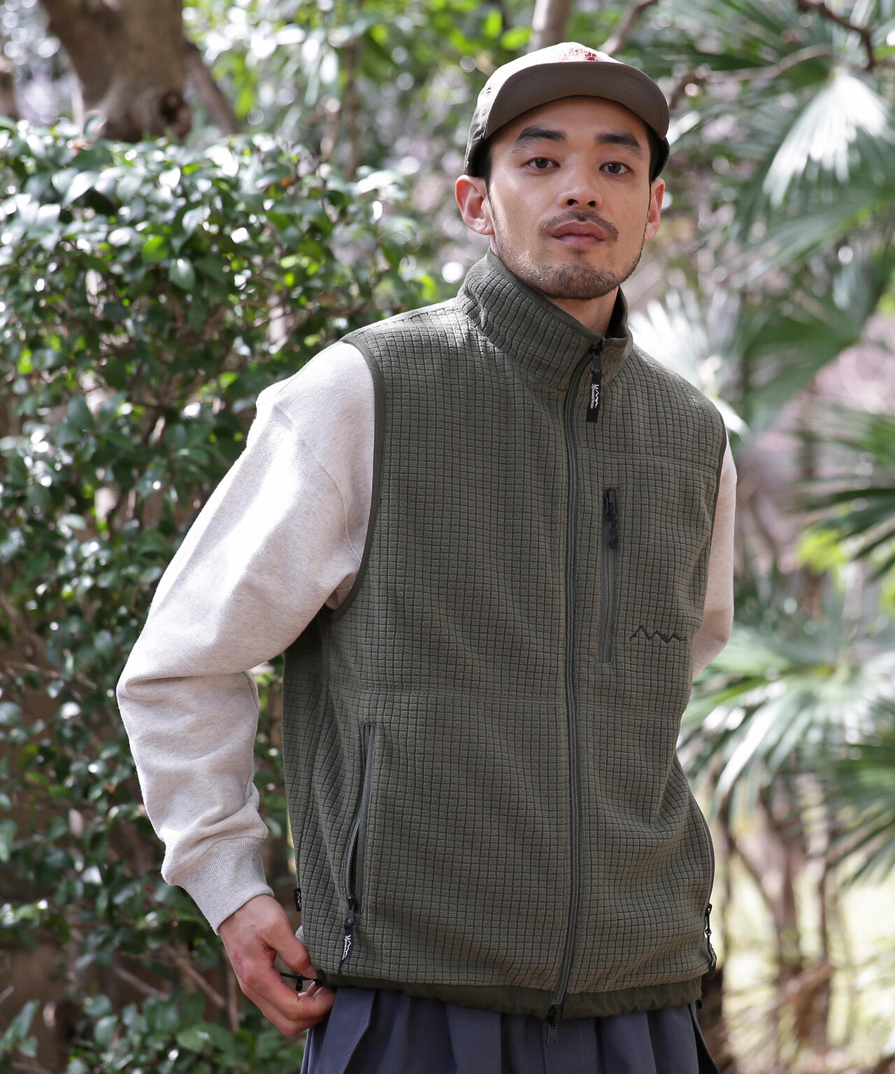 MANASTASH/マナスタッシュ/GRID FLEECE REVERSIBLE VEST | MANASTASH