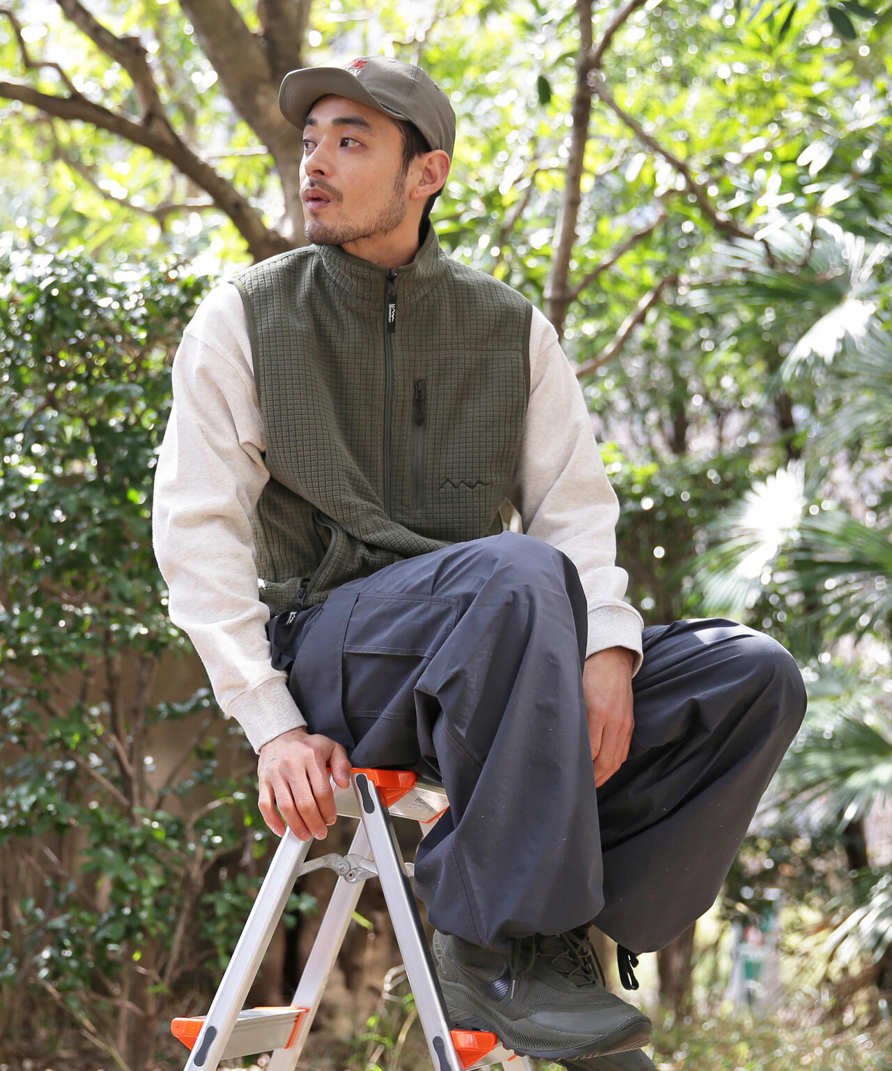 MANASTASH/マナスタッシュ/GRID FLEECE REVERSIBLE VEST | MANASTASH