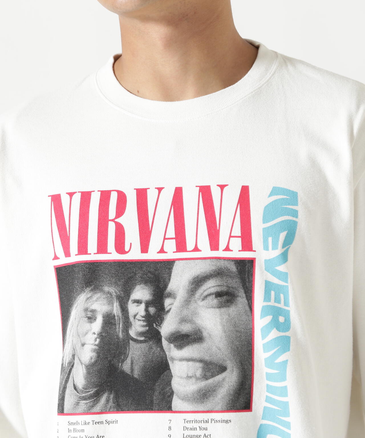 NIRVANA/ニルヴァーナ/NEVERMIND L/S TEE/コラボロンT