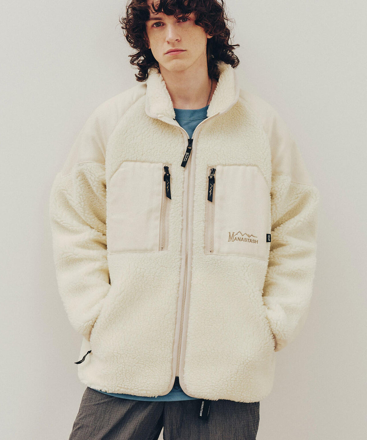 MANASTASH/マナスタッシュ/GRIZZLY JKT/ボアフリースジャケット