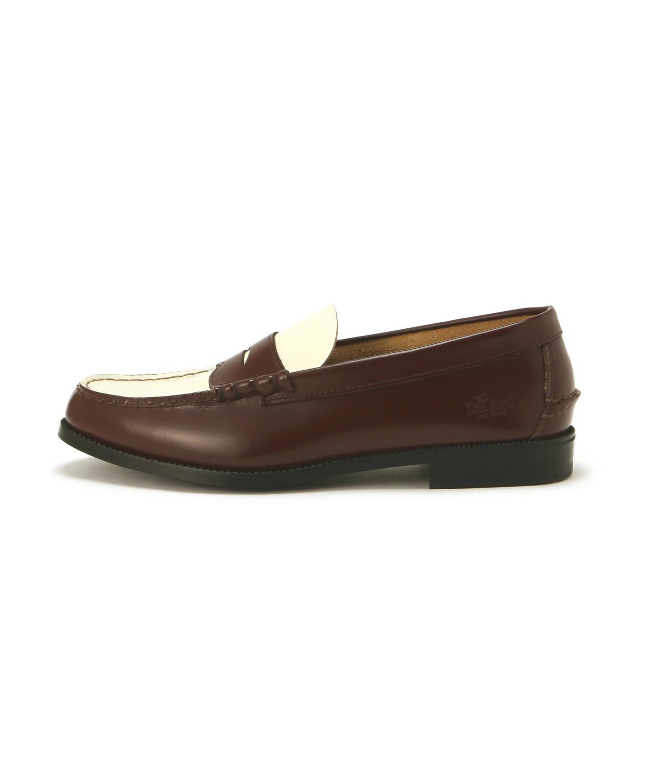 The Kenford Fineshoes/MENS COMBI LOAFERS / DARK BROWN WHITE