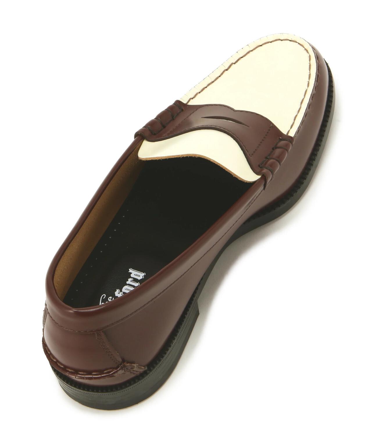 The Kenford Fineshoes/MENS COMBI LOAFERS / DARK BROWN WHITE