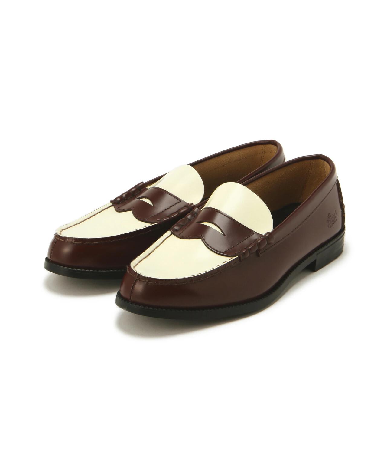 The Kenford Fineshoes/MENS COMBI LOAFERS / DARK BROWN WHITE