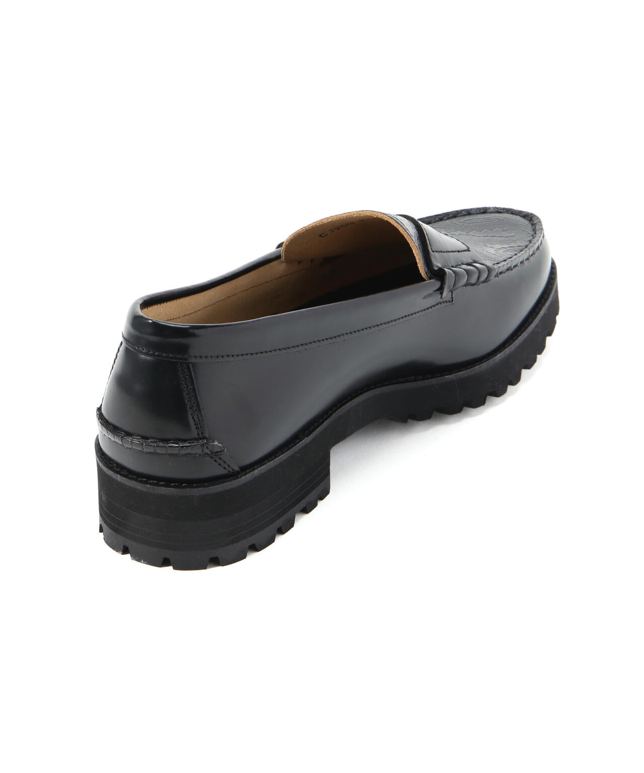 The Kenford Fineshoes/MENS TANK SOLE LOAFERS / BLACK BLACK PAISLEY