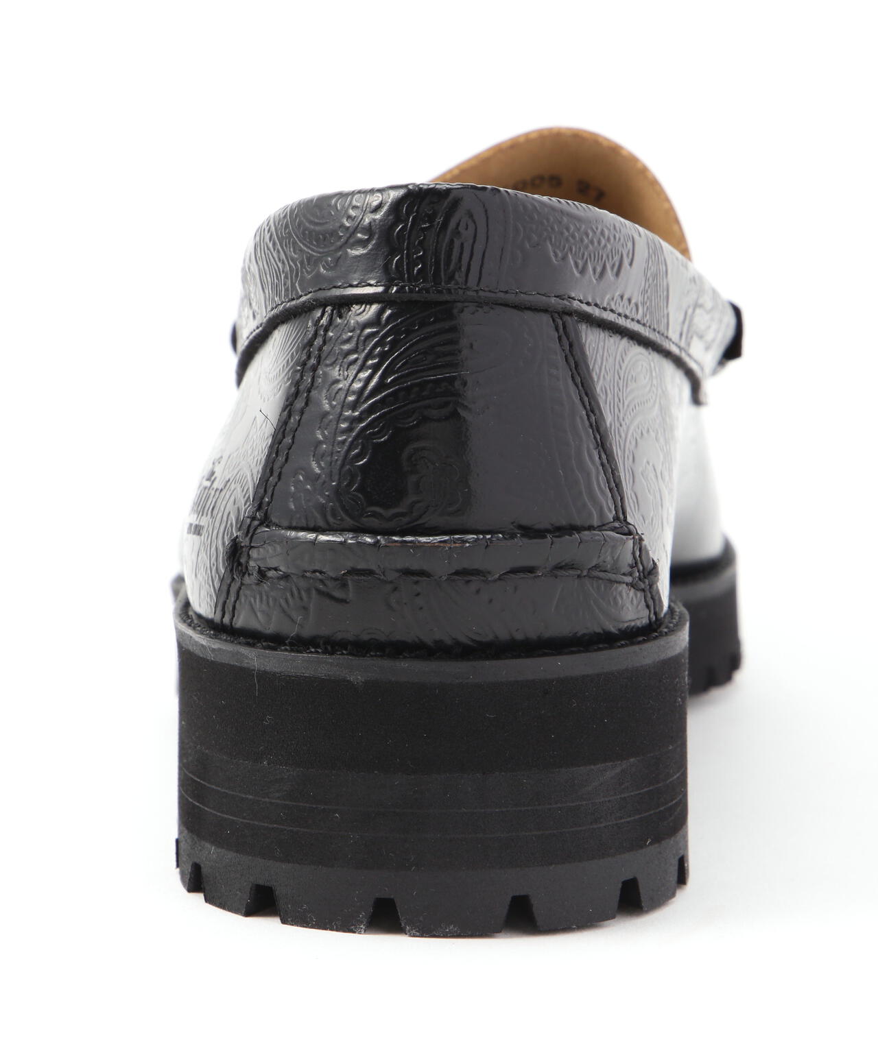 The Kenford Fineshoes/MENS TANKSOLE LOAFERS/BLACK BLACK PAISLEY