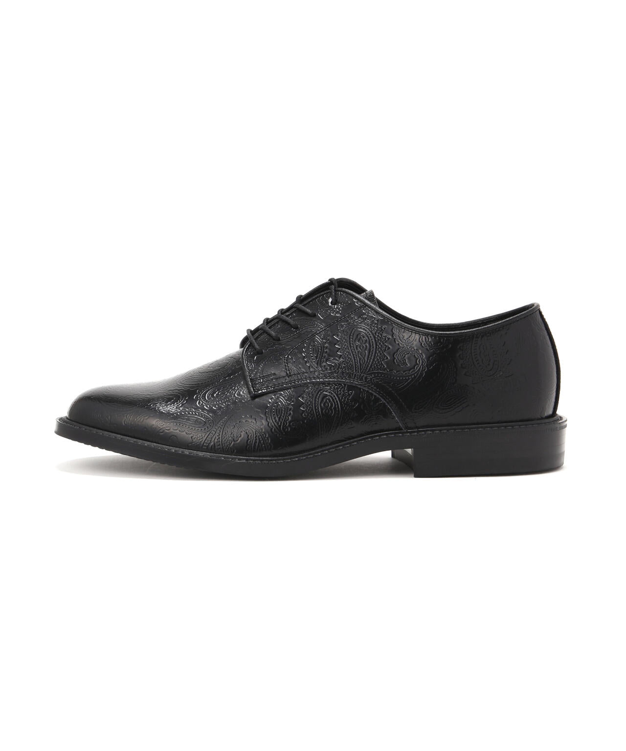 The Kenford Fineshoes/MENS CLASSIC PLAIN TOE / BLACK PAISLEY