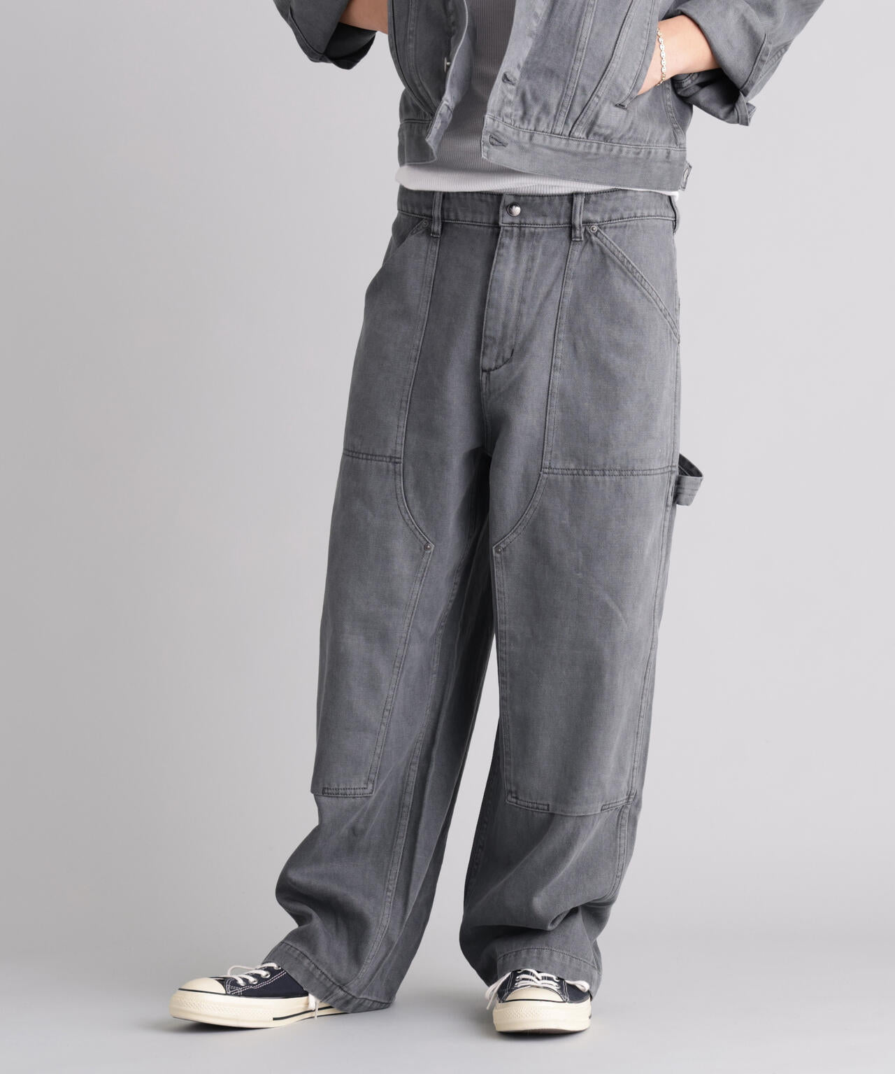 MANASTASH/マナスタッシュ/HEMP WASHED DOUBLE KNEE PANTS