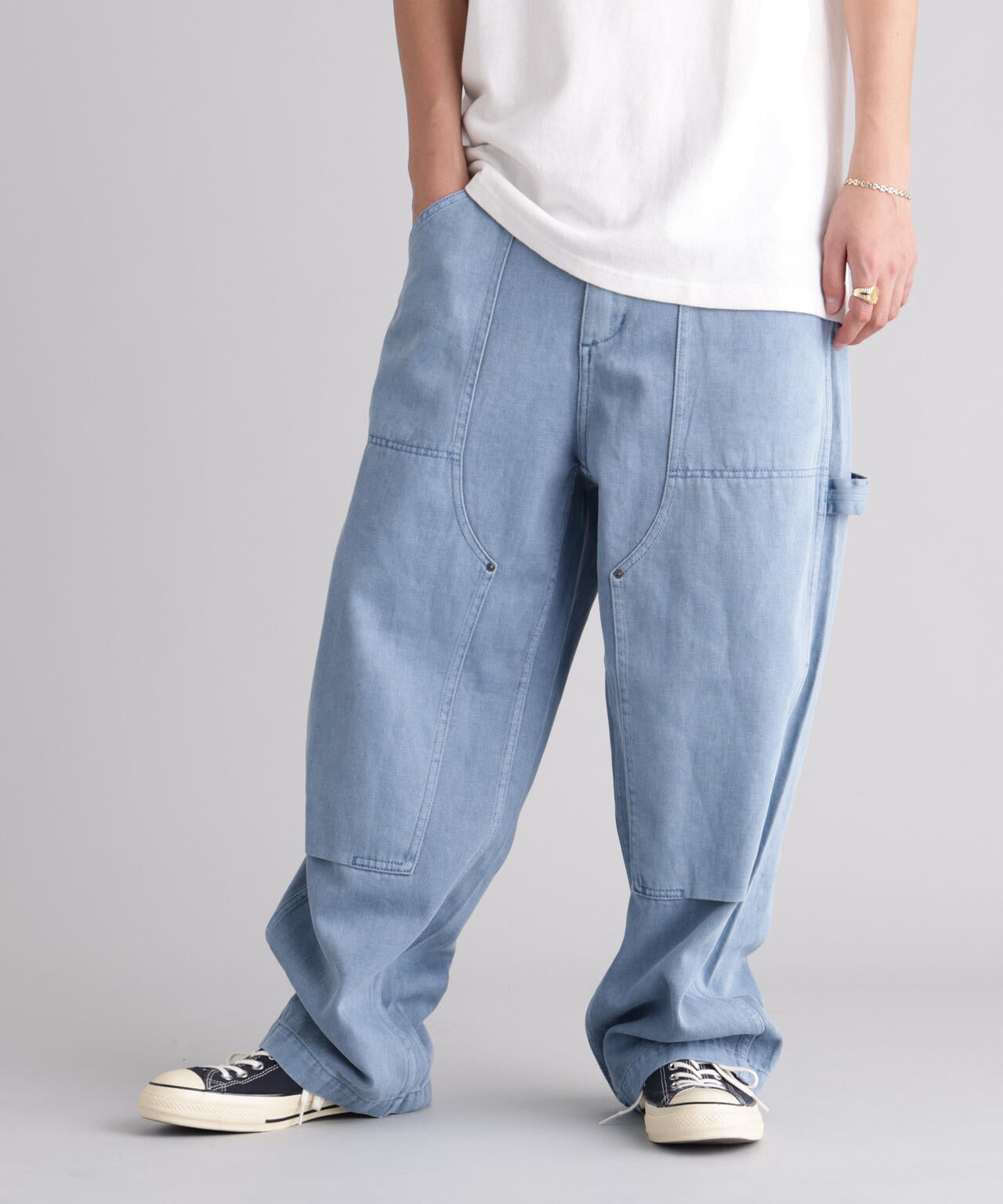 MANASTASH/マナスタッシュ/HEMP WASHED DOUBLE KNEE PANTS