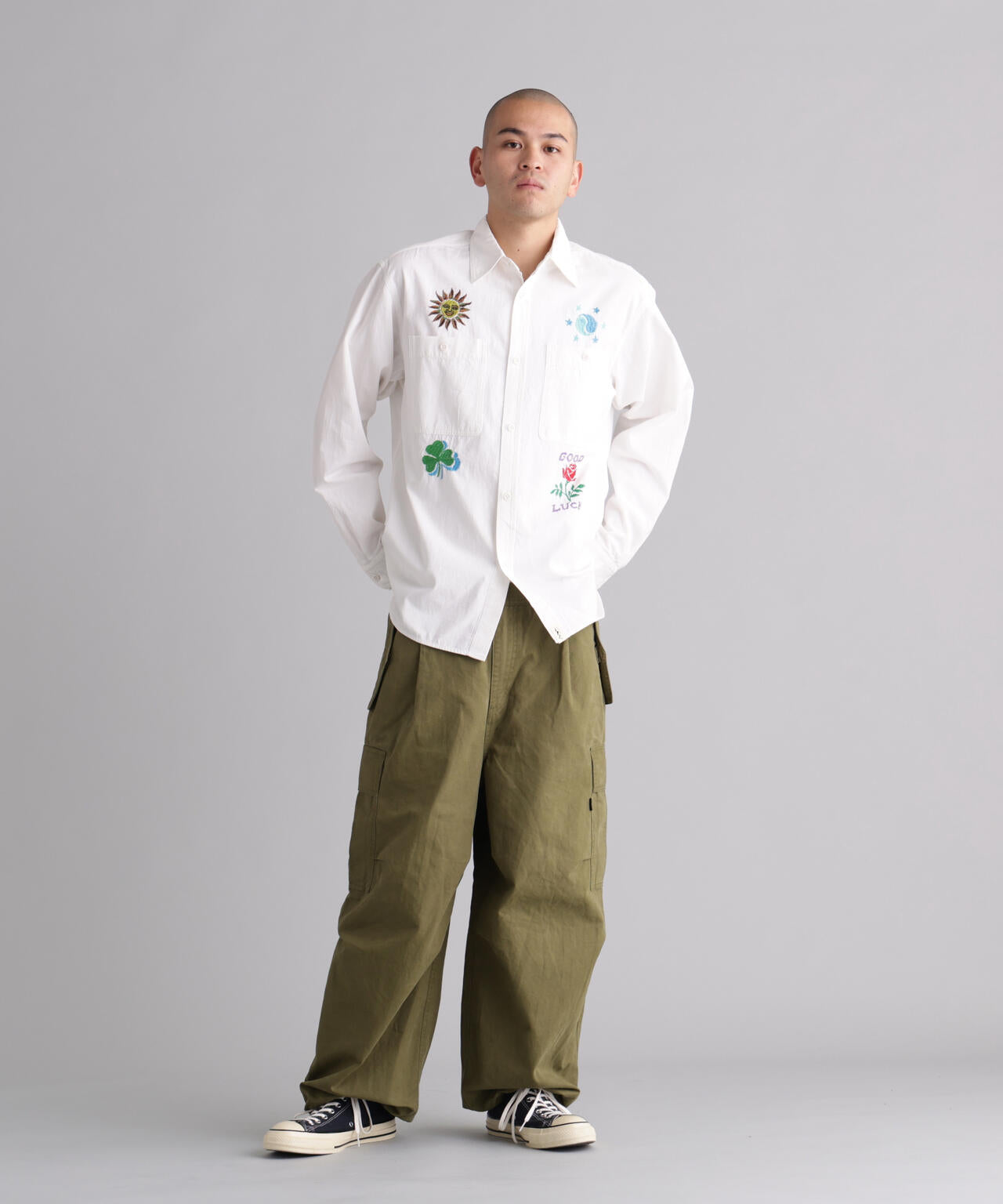 MANASTASH/マナスタッシュ/EMBROIDERY SHIRTS