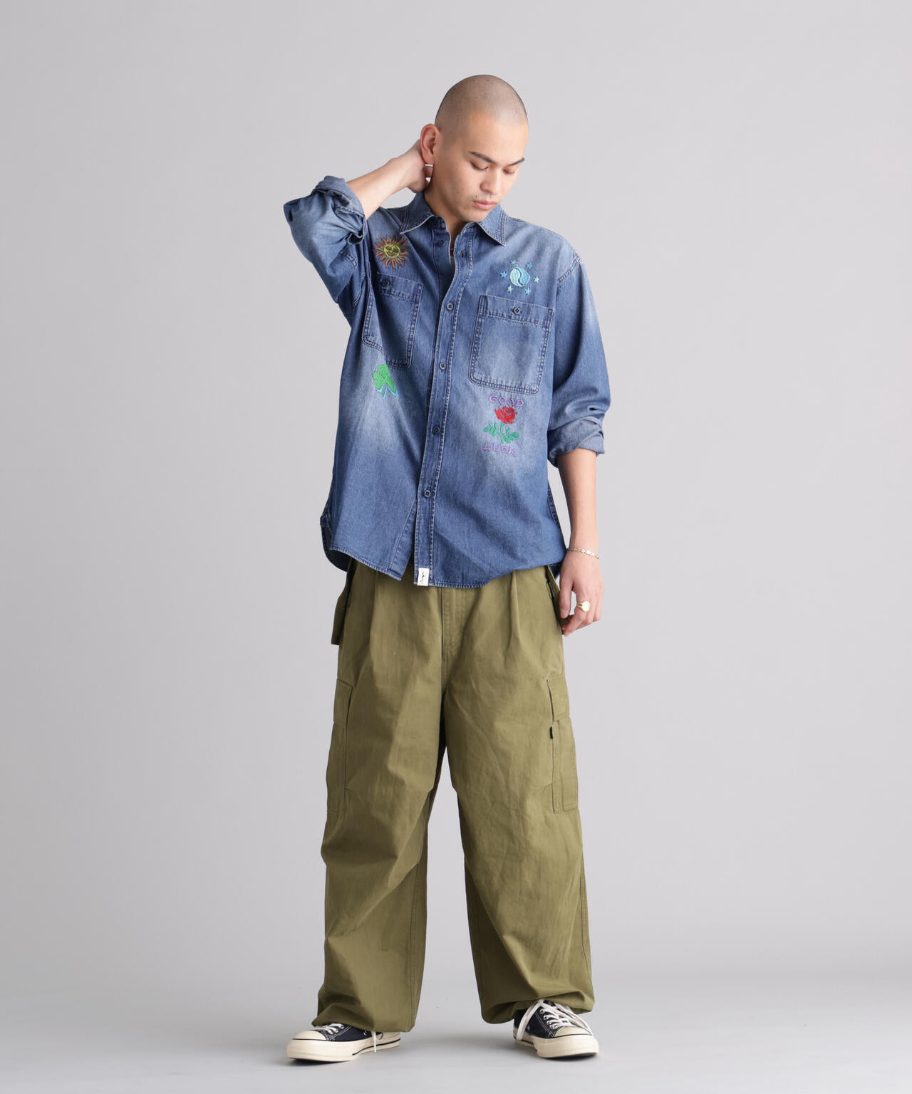 MANASTASH/マナスタッシュ/EMBROIDERY SHIRTS